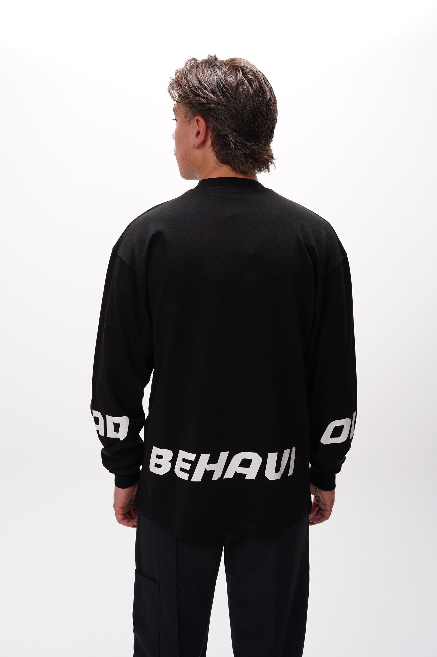BAD BEHAVIOUR T Shirt Black Longsleeve Bad Behaviour