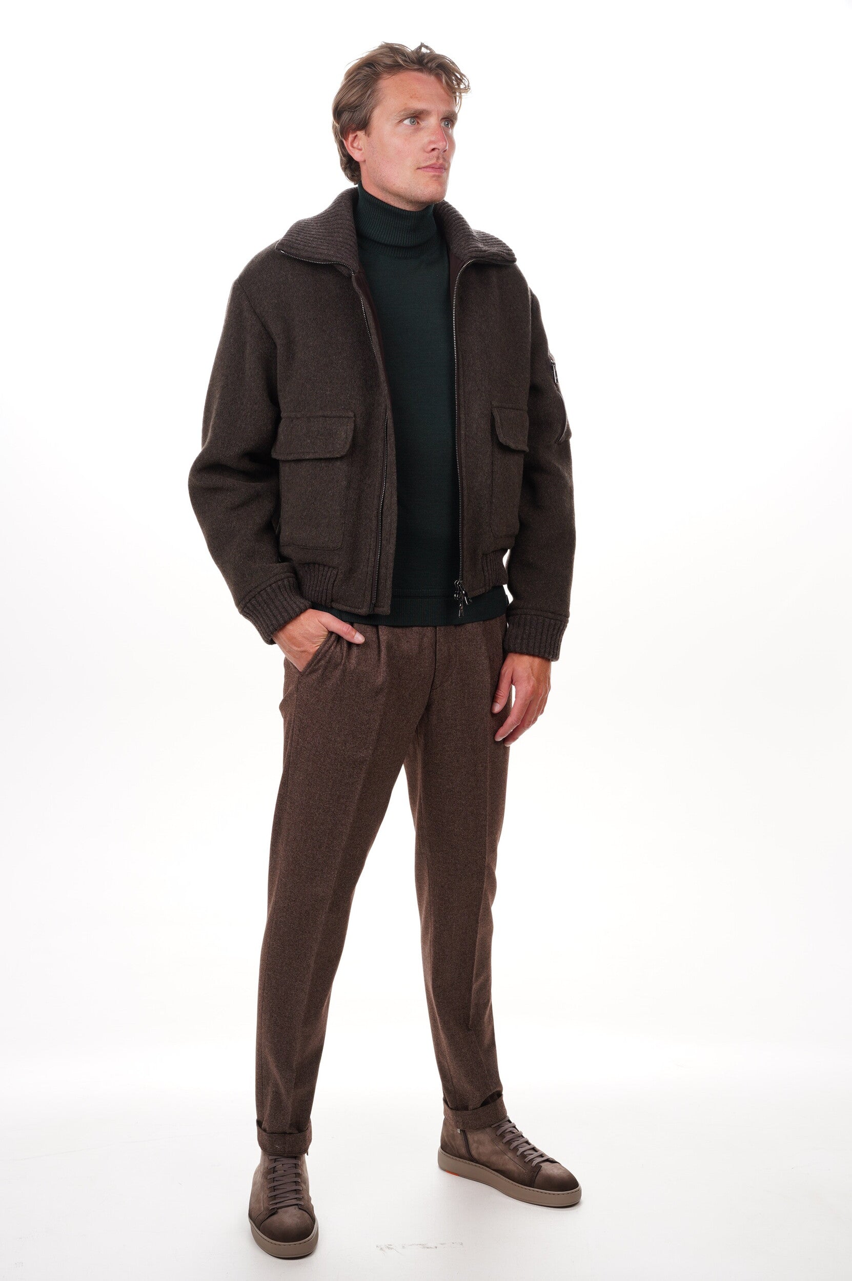 PAUL & SHARK Jack Wool-cashmere blend oversized bomber