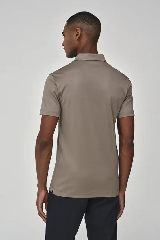 VALENZA Polo Supima Polo Lead Grey