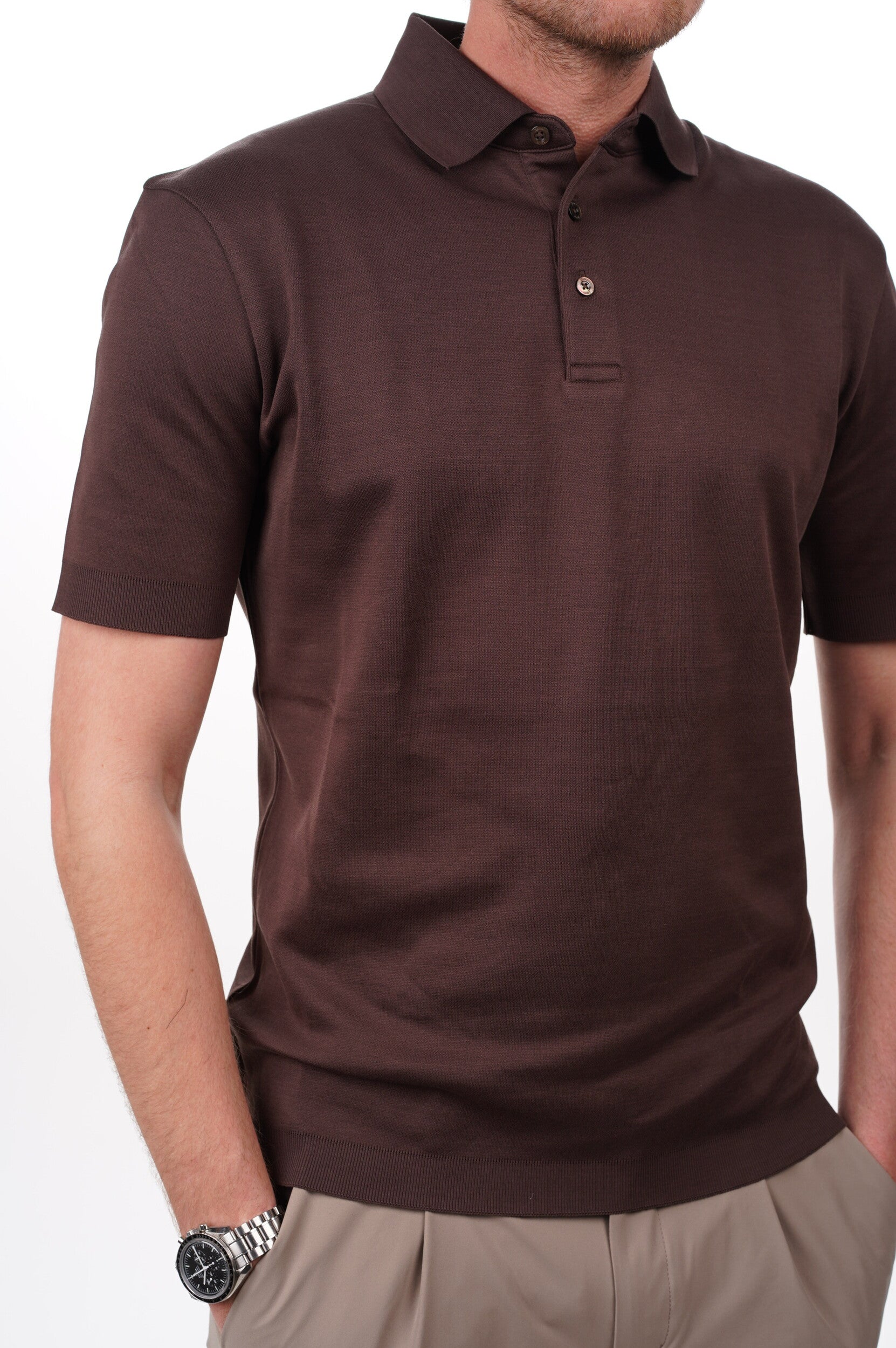 HERNO Polo Men's Knitted Polo Shirt 