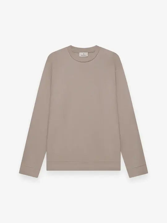 VALENZA Pull Heavy Supima Sweater Lead Grey