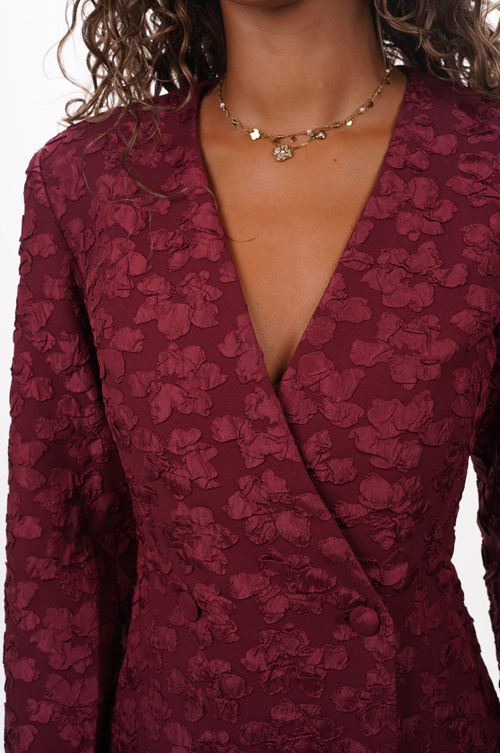 ROTATE Dress Jacquard blazer dress