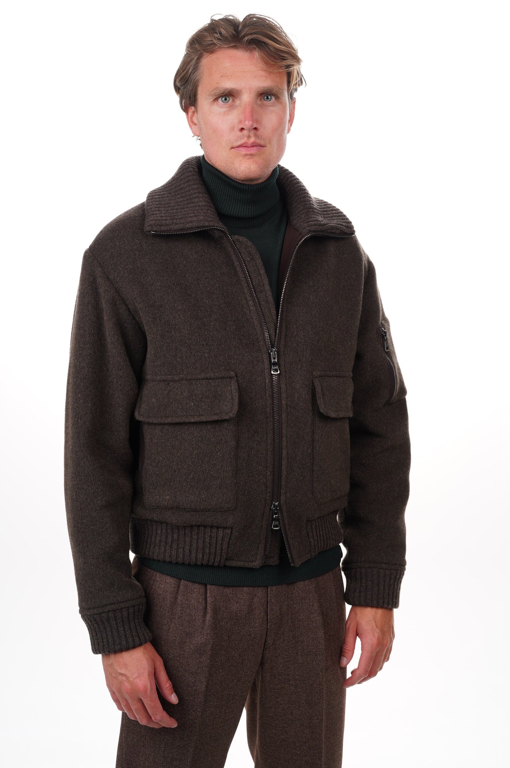 PAUL & SHARK Jack Wool-cashmere blend oversized bomber
