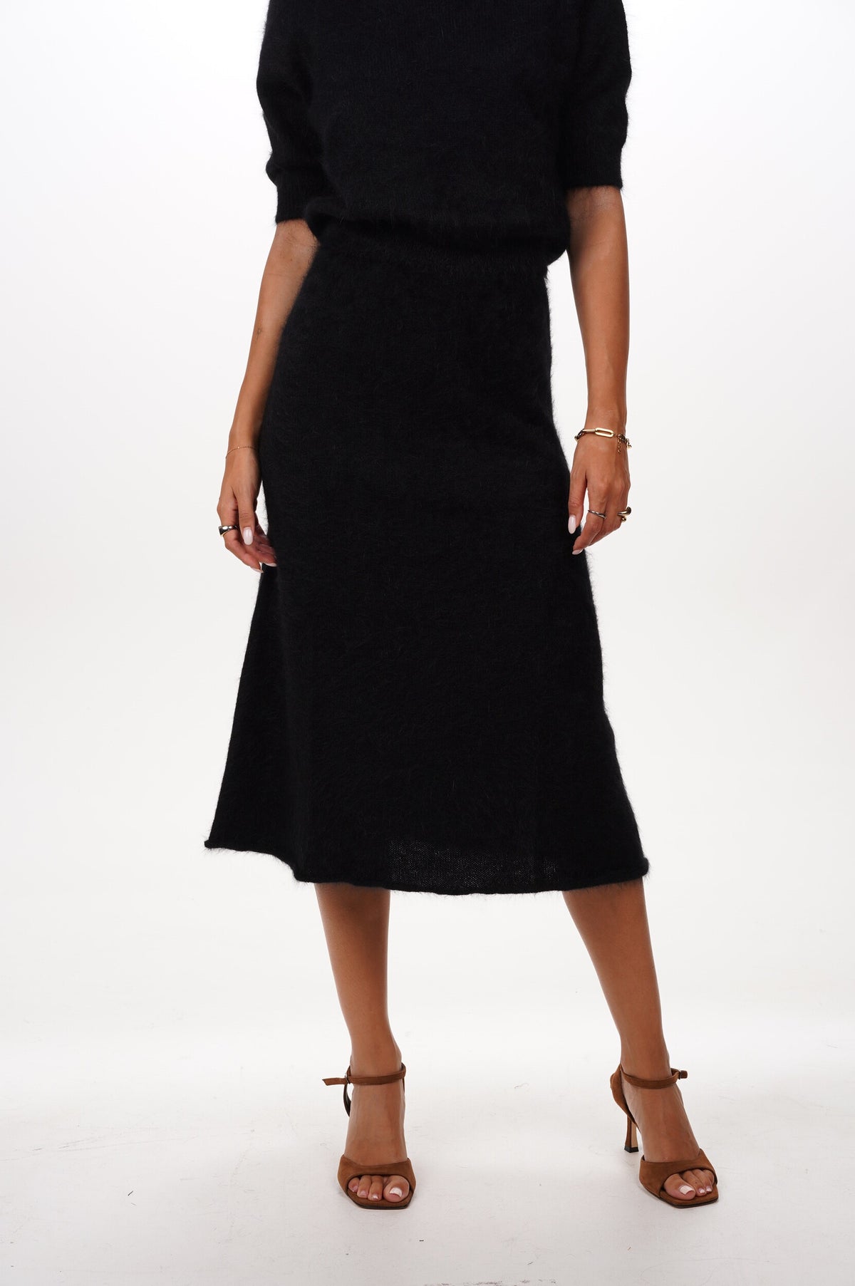 ROBERTO COLLINA Skirt GONNA NERO