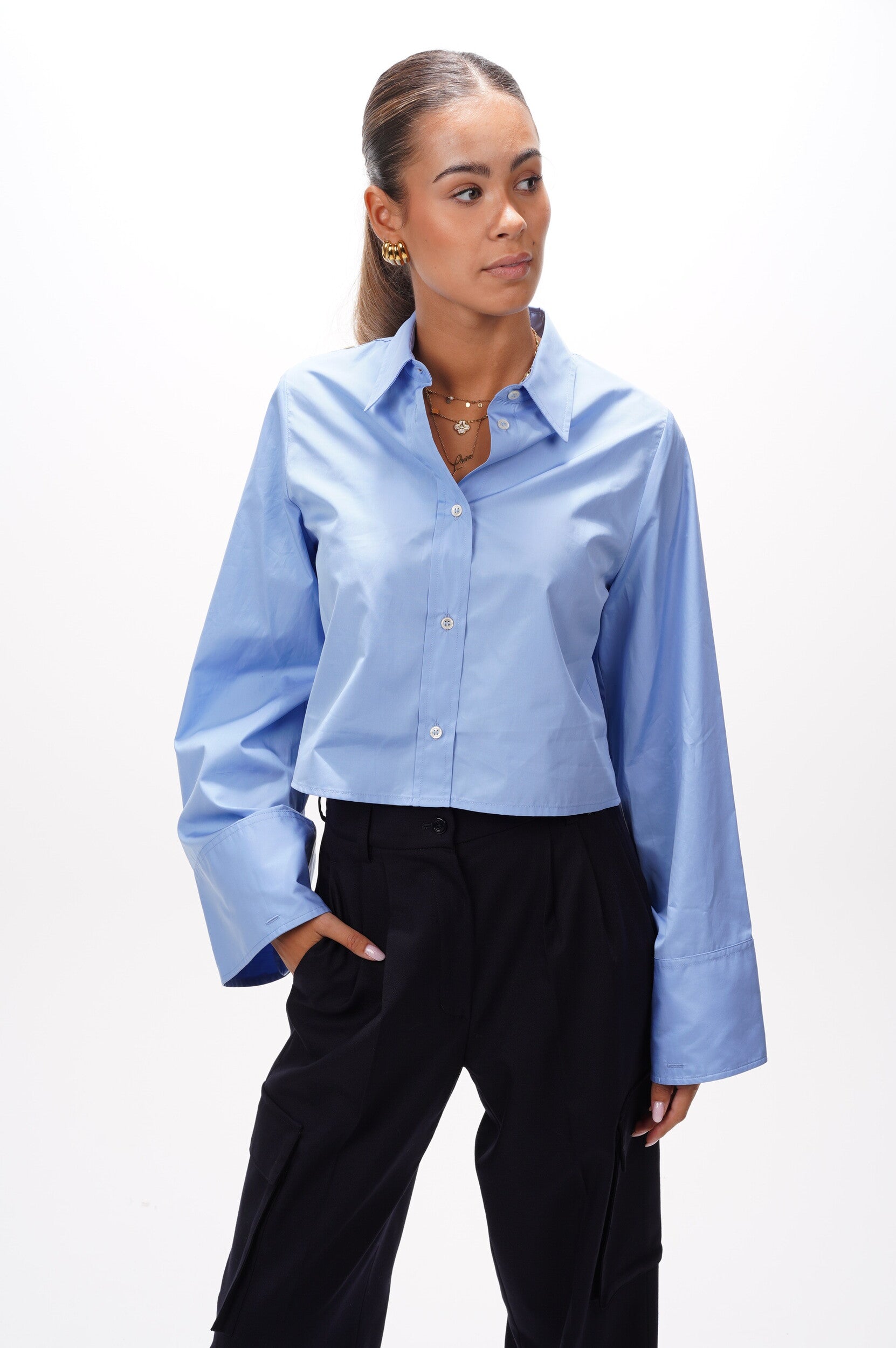 ERIKA CAVALLINI Blouse WJ02 L64 CLOUD