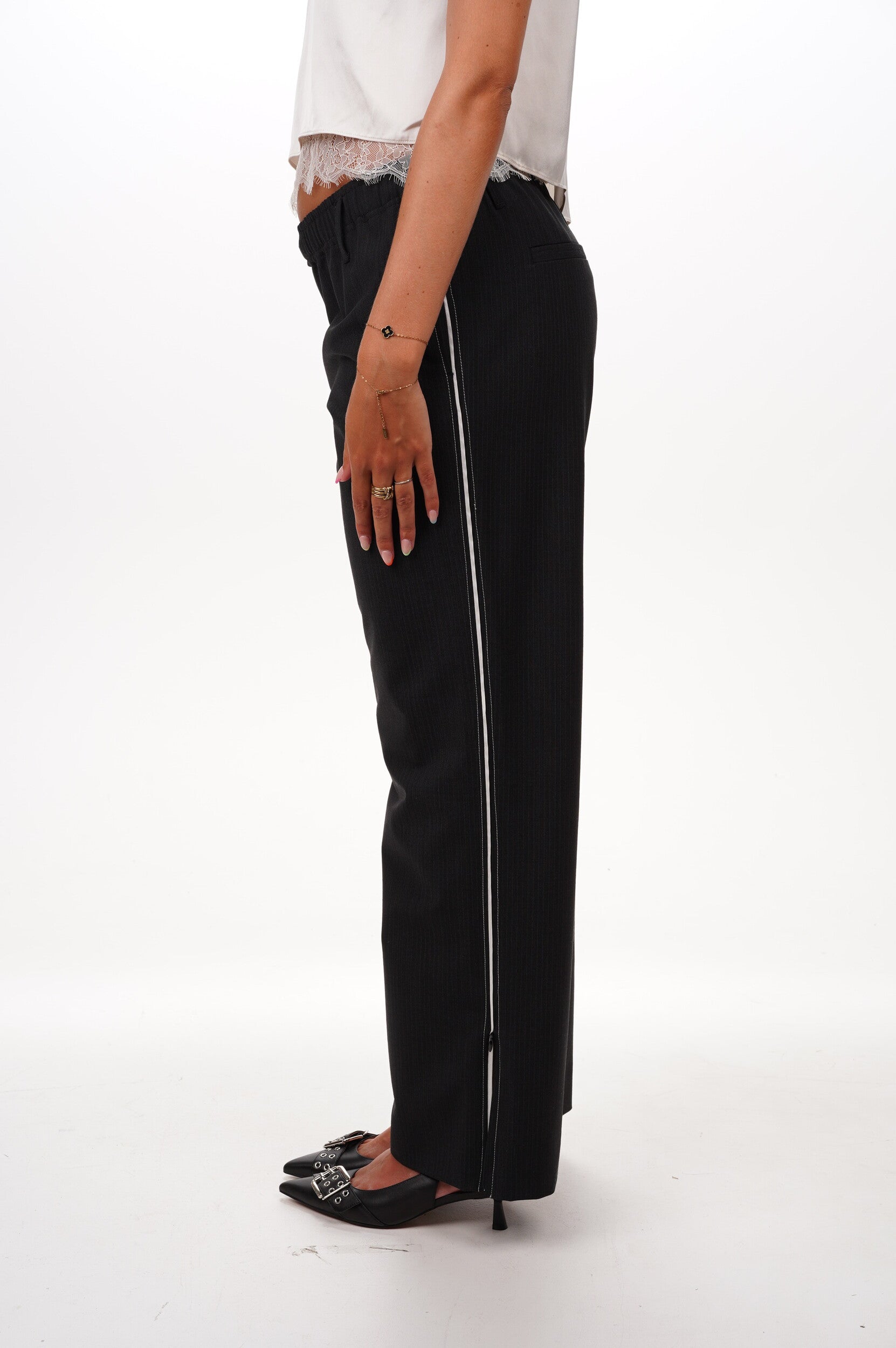 HERSKIND Trousers Davi mid waist