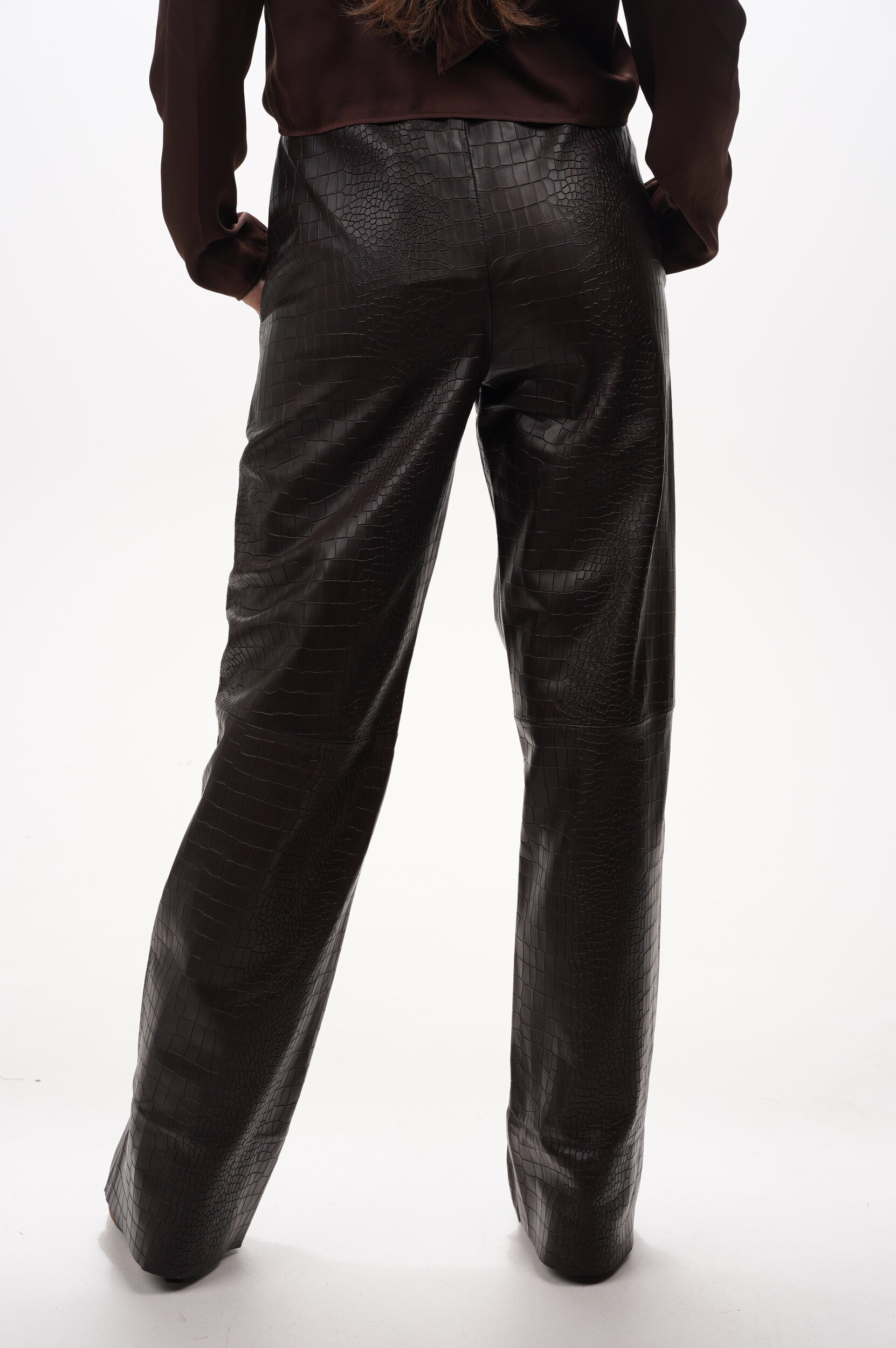 ALTER EGO Trousers Lucca croco