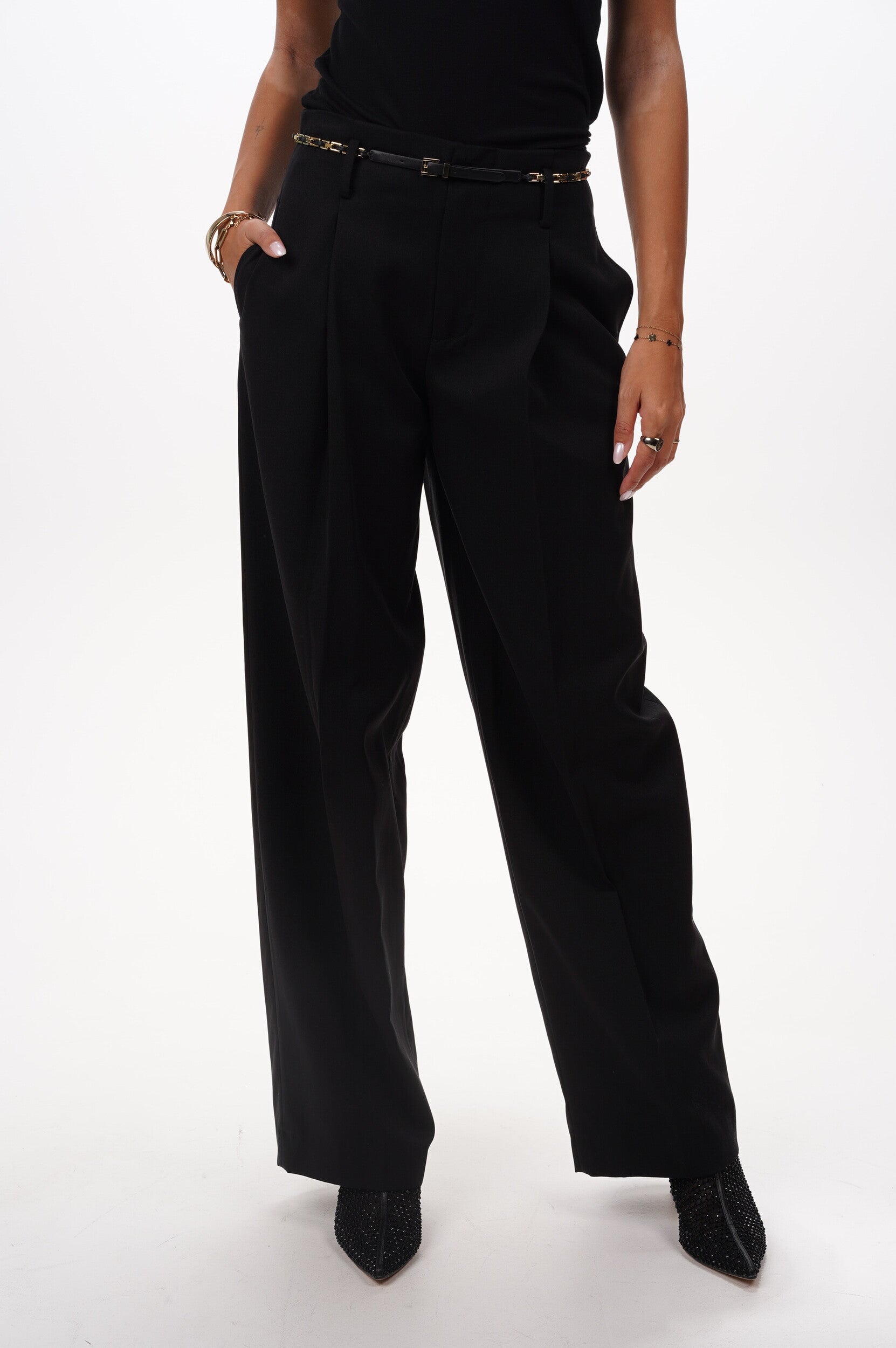 VINCE Trousers High waist pleated trouser