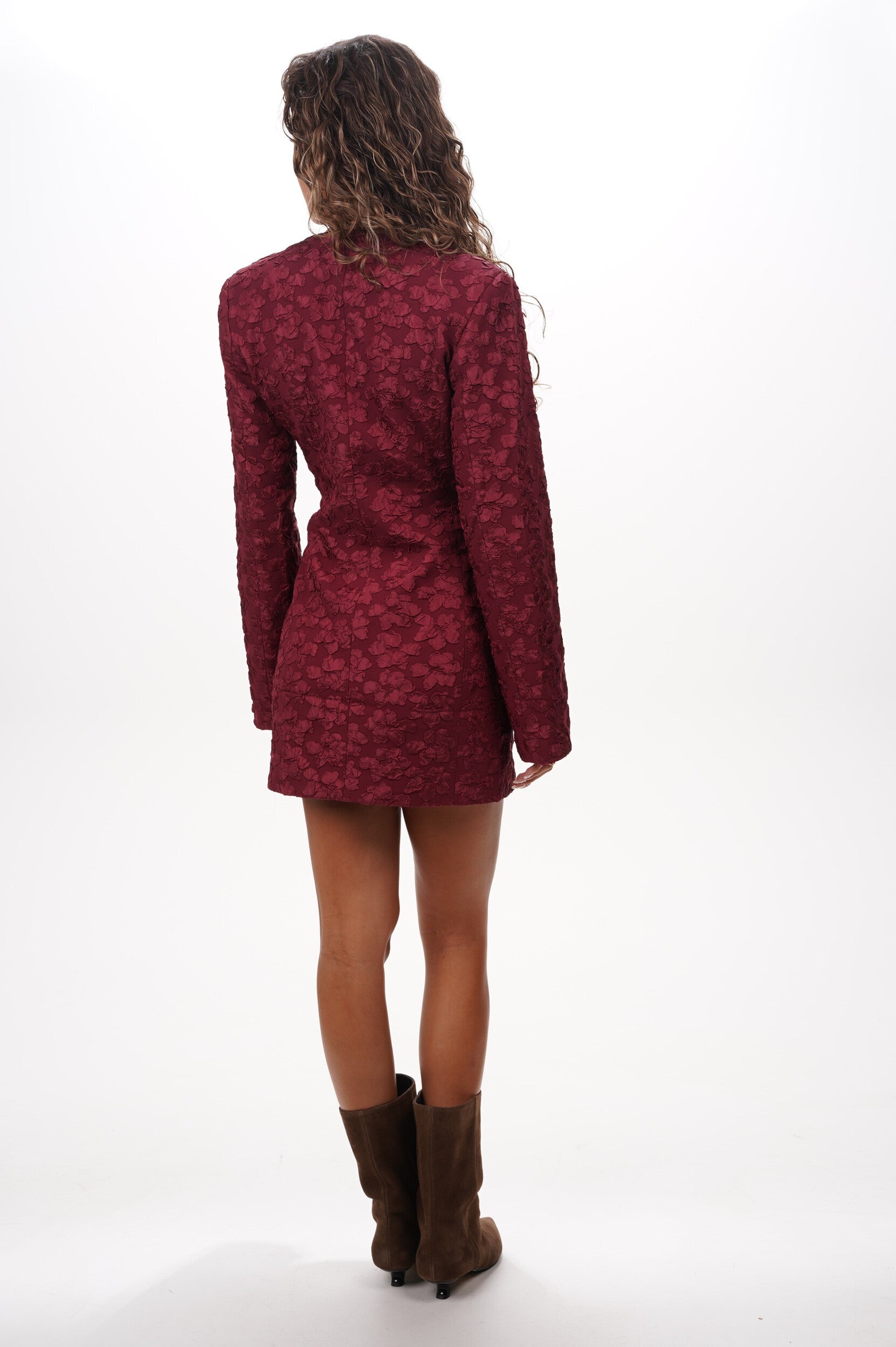 ROTATE Dress Jacquard blazer dress
