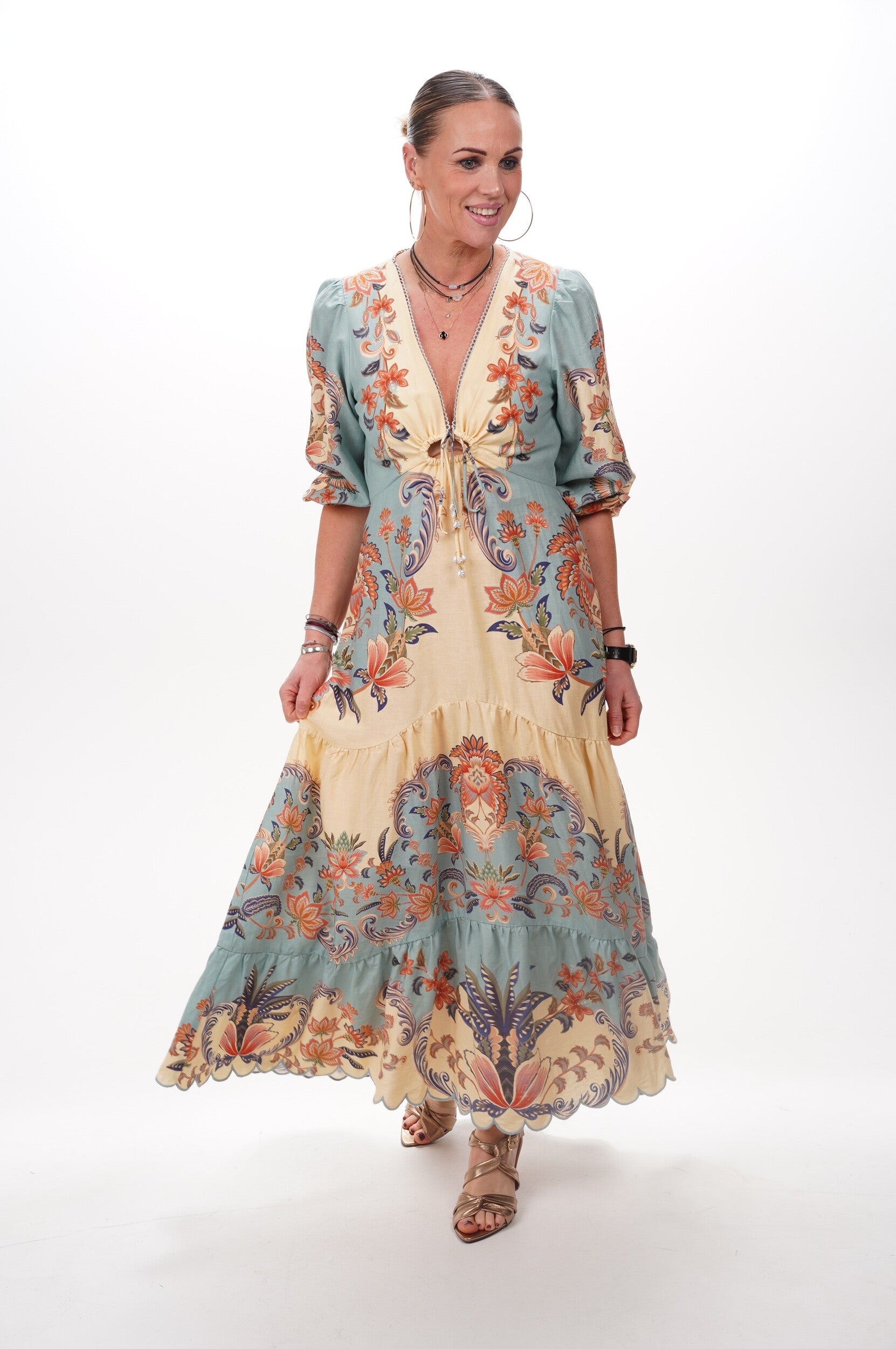 FARM RIO Dress Boho beauty butter maxi