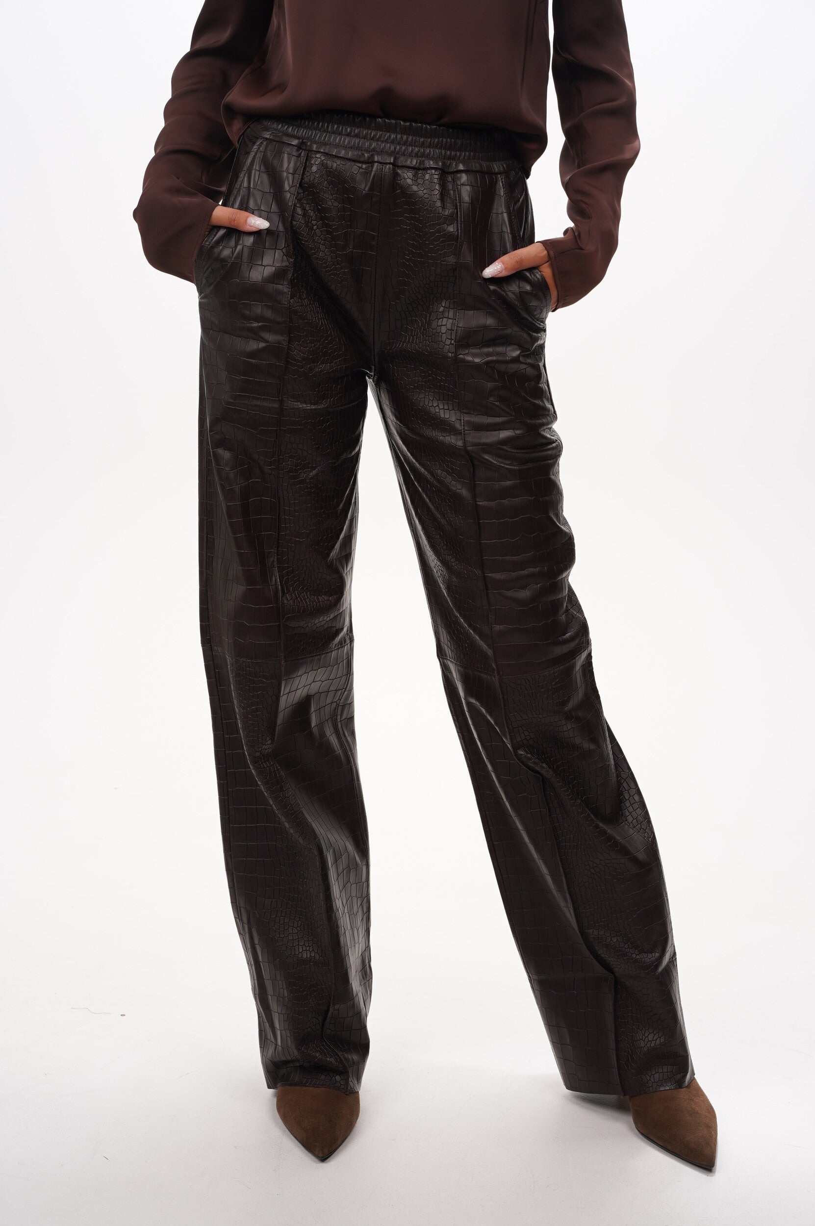 ALTER EGO Trousers Lucca croco
