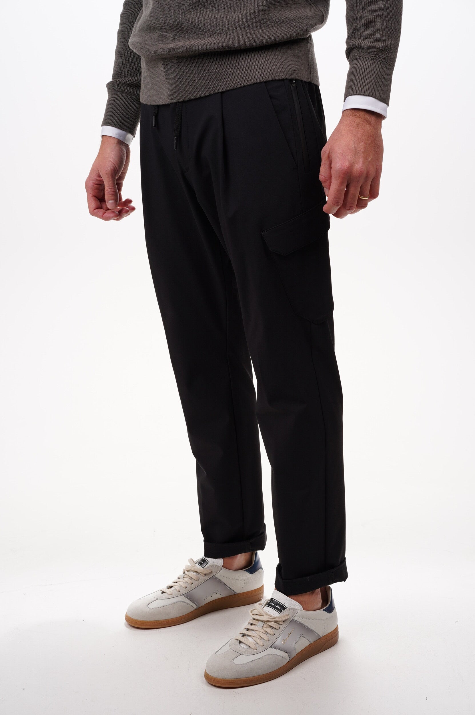 HERNO Trousers Pantalone Con Tasche A Toppa