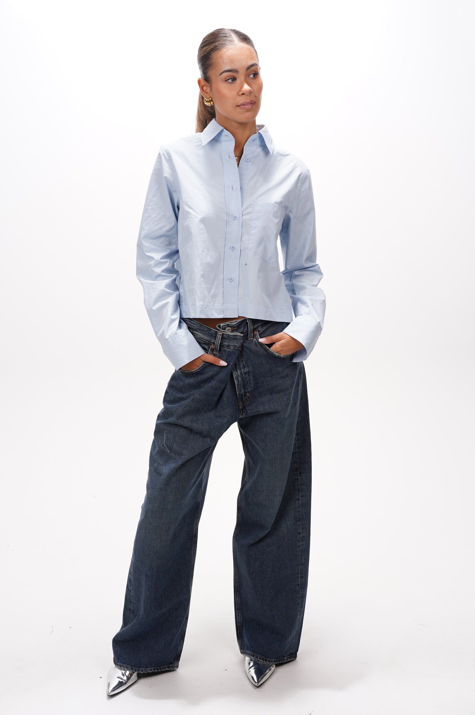 CLOSED Blouse Cropped classic shirt