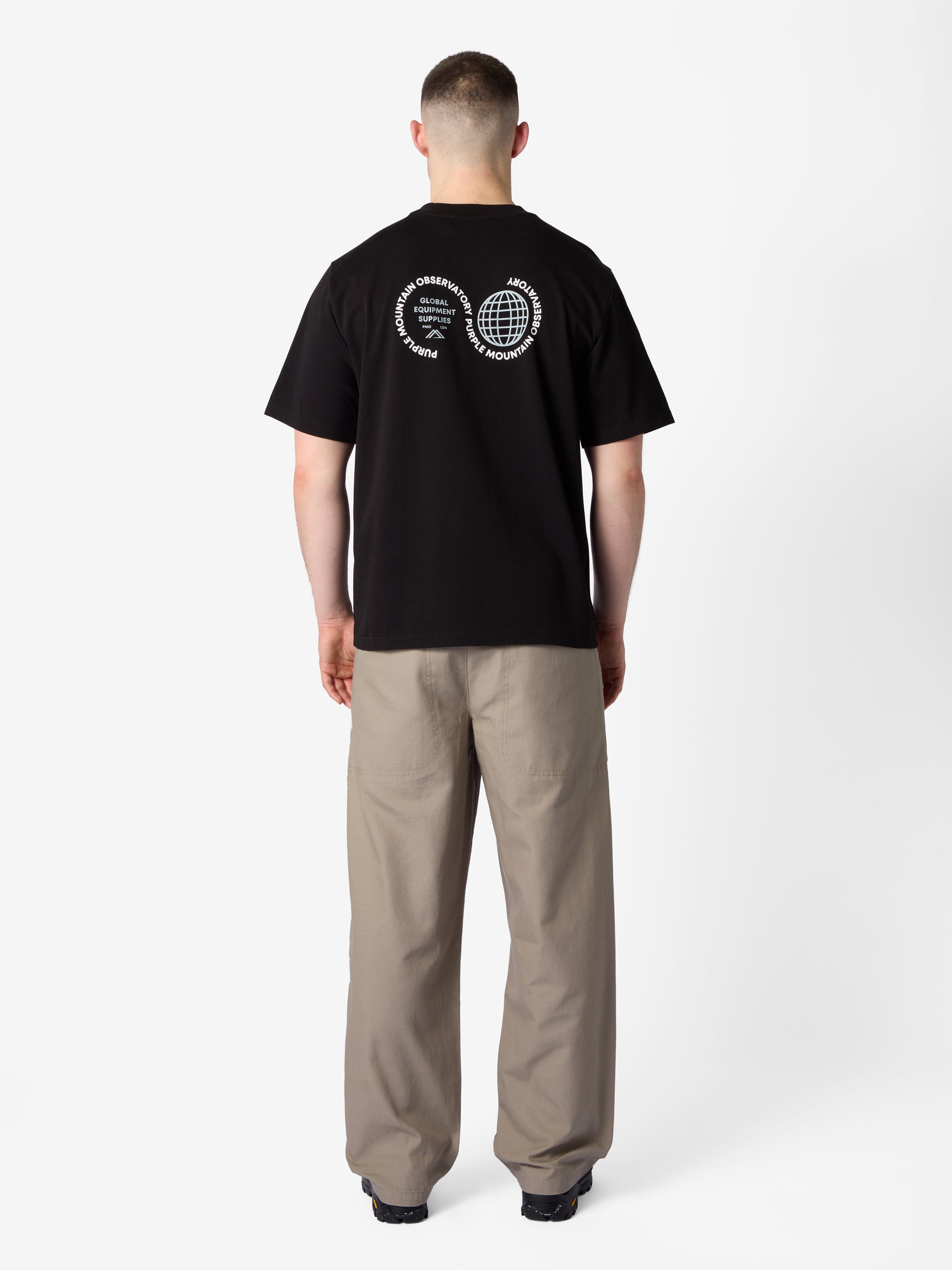 Purple Mountain Observatory T Shirt PMO201 BLACK 2026