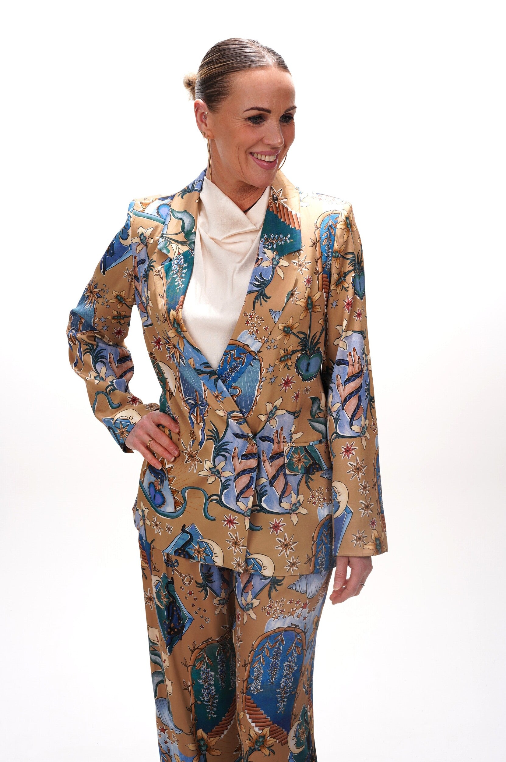 FARM RIO Ladies Blazer Mystical sand long sleeve