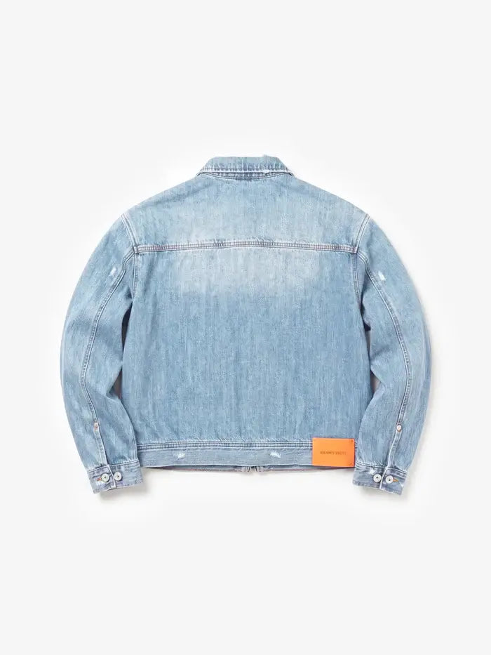 BRAMS FRUIT Jack Denim Jacket Washed Indigo