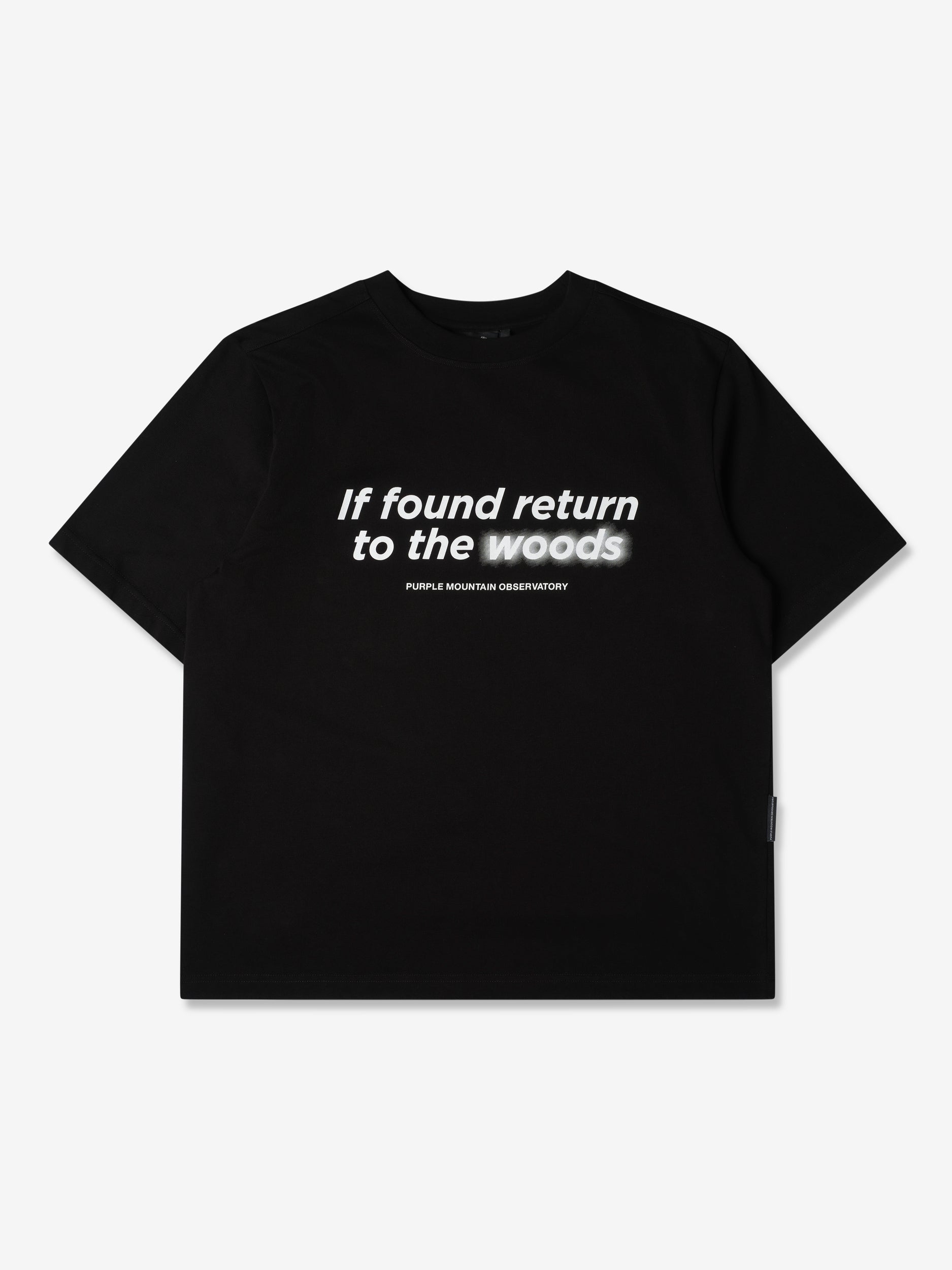 Purple Mountain Observatory T Shirt RETURN TO THE WOODS SS TEE