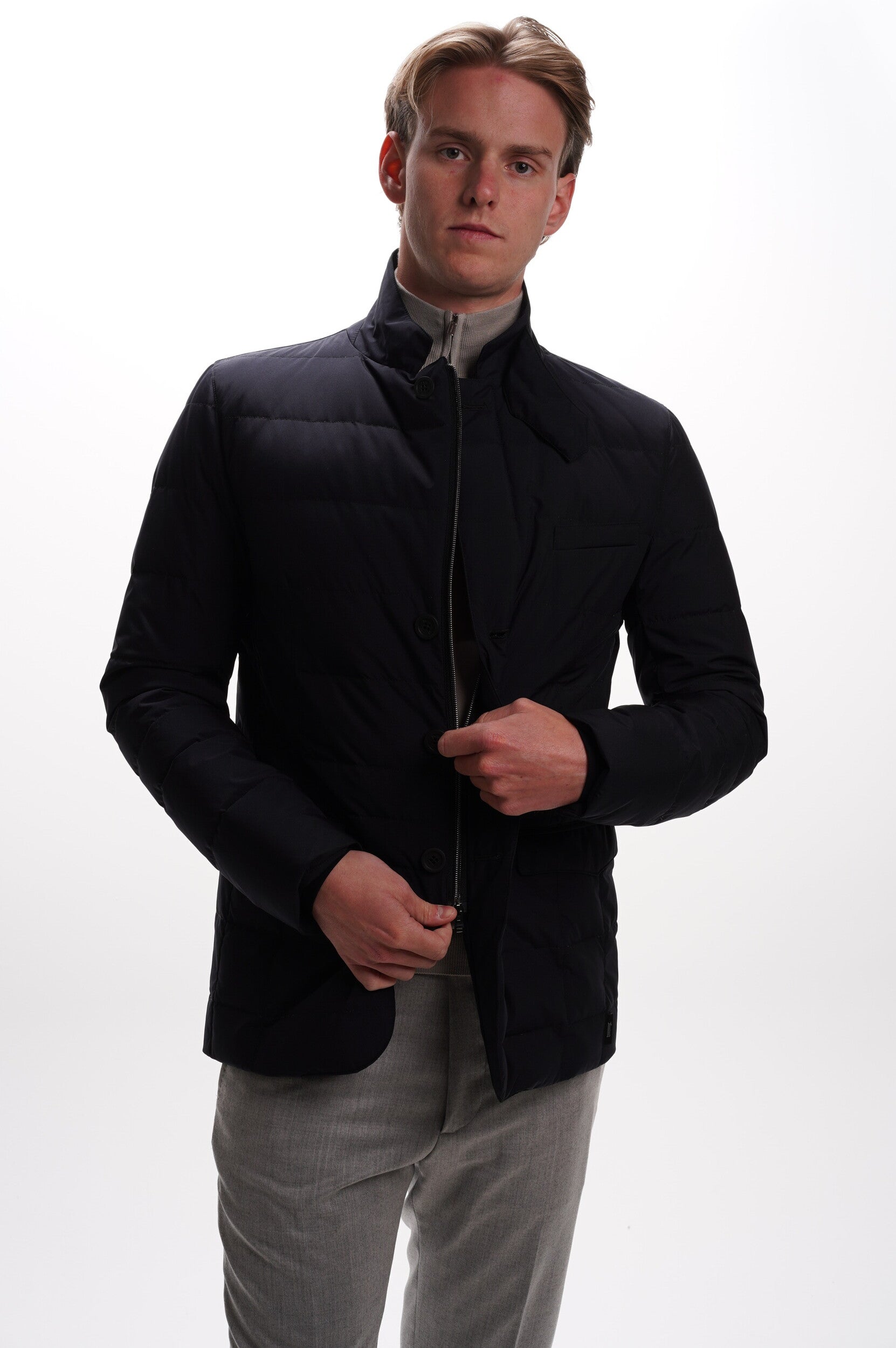 HERNO Jacket Men's Woven Jacket Navy