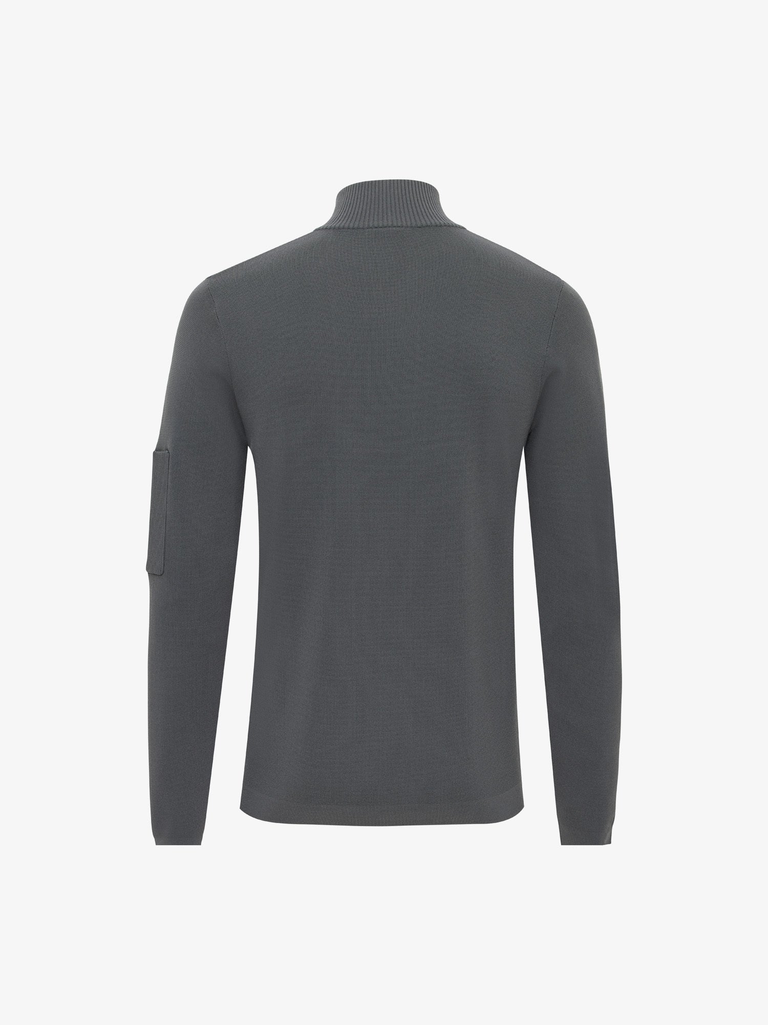 GENTI Pull Turtle Zip LS Dark Grey