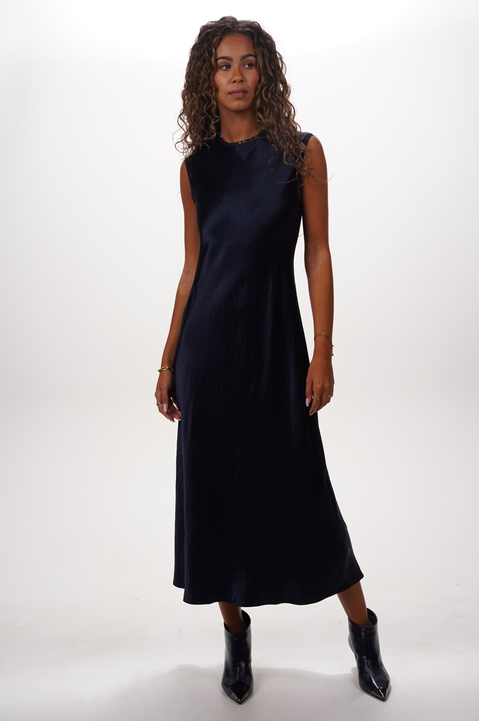 VINCE Dress Cap slv slip 