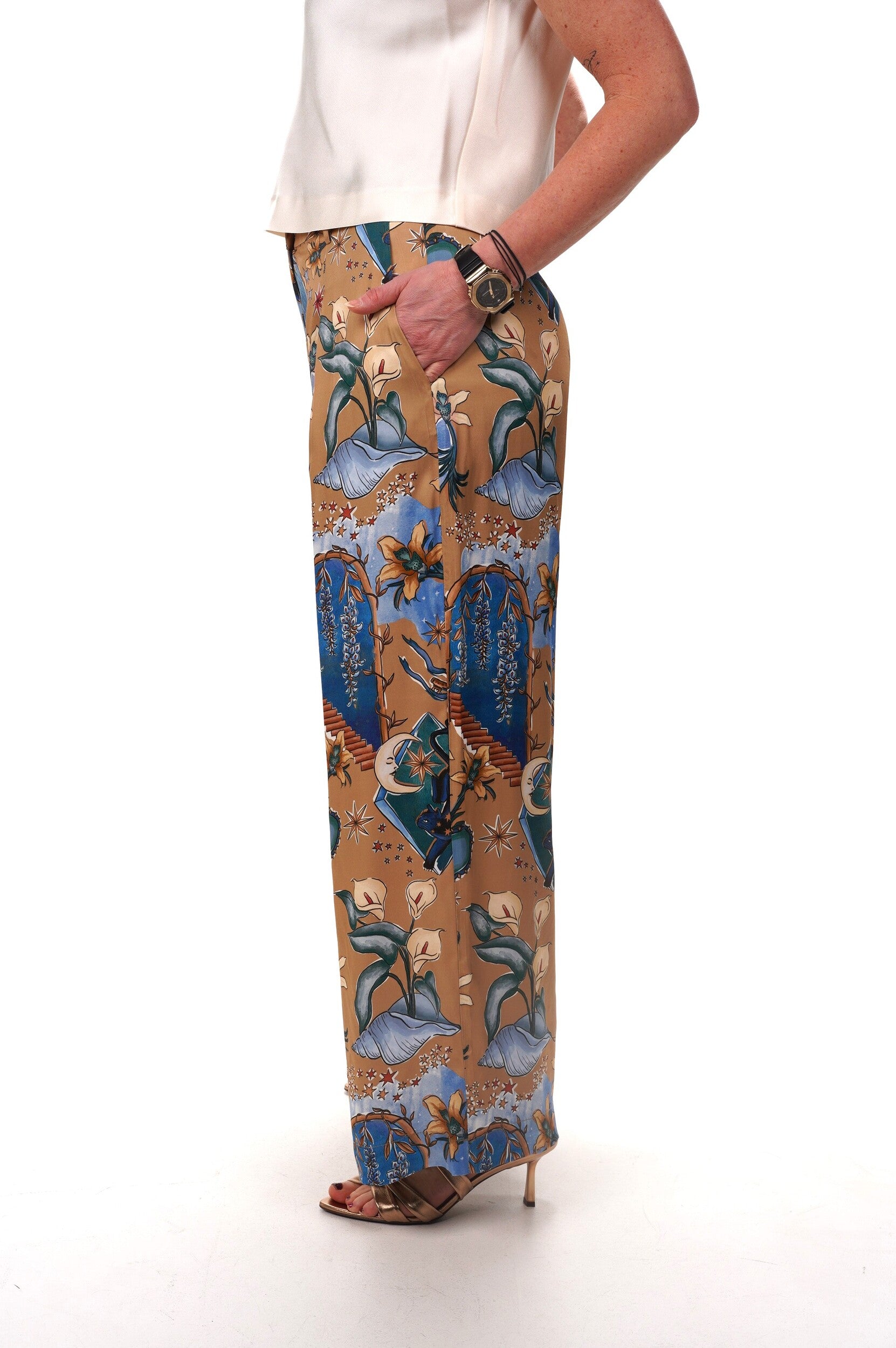 FARM RIO Trousers Mystical sand 