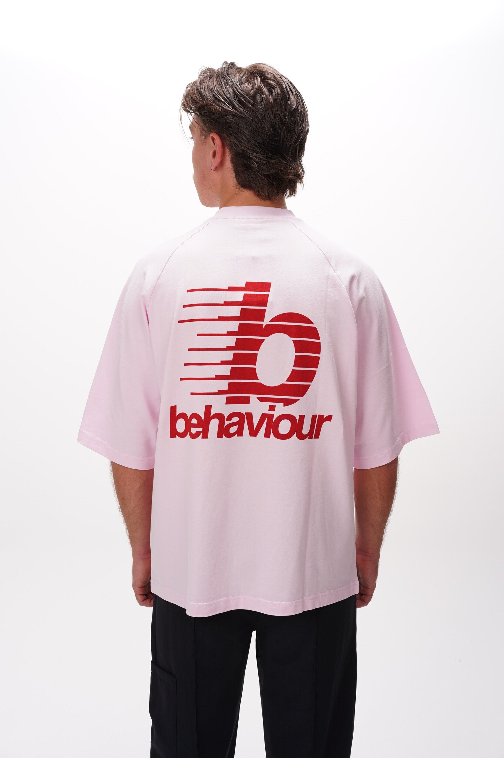 BAD BEHAVIOUR T Shirt Cherry Rouge Elbow Sleeve