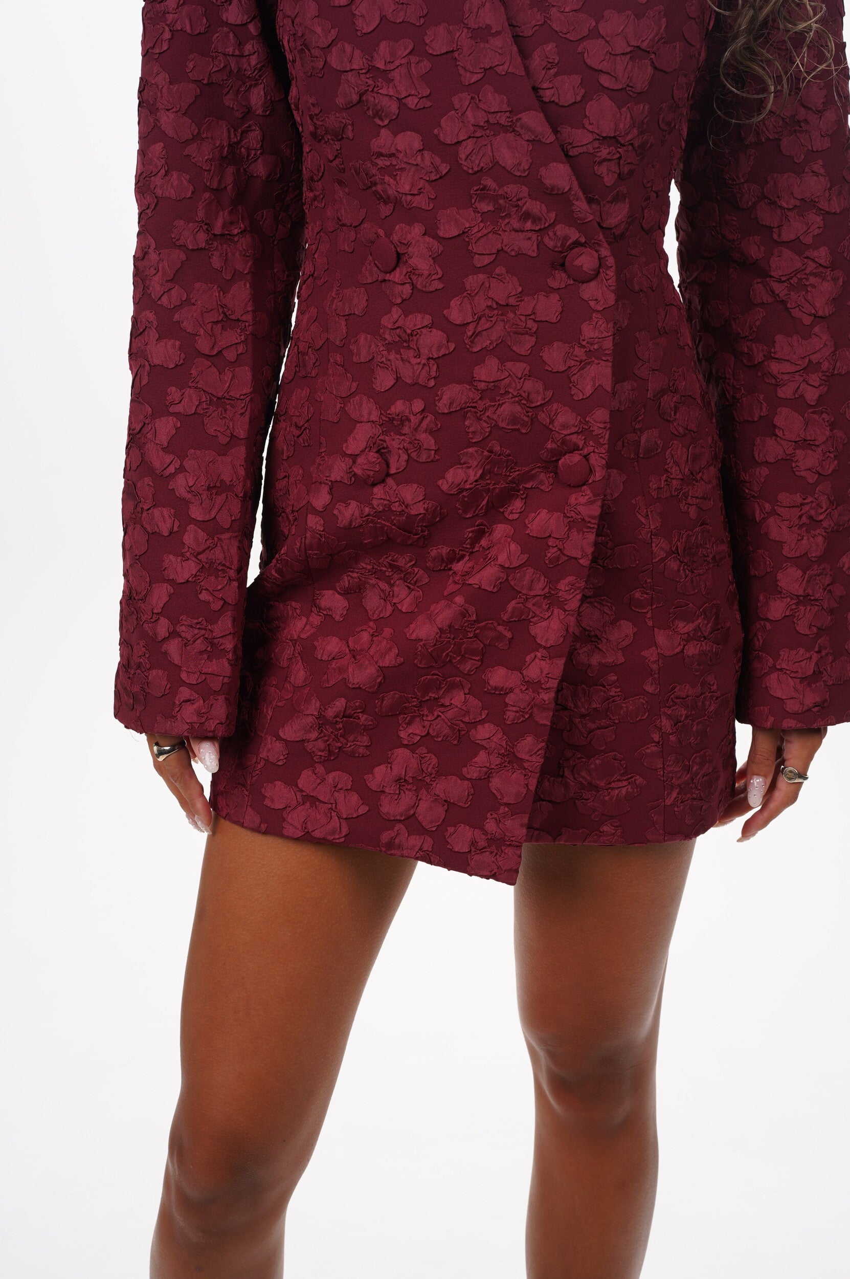 ROTATE Dress Jacquard blazer dress