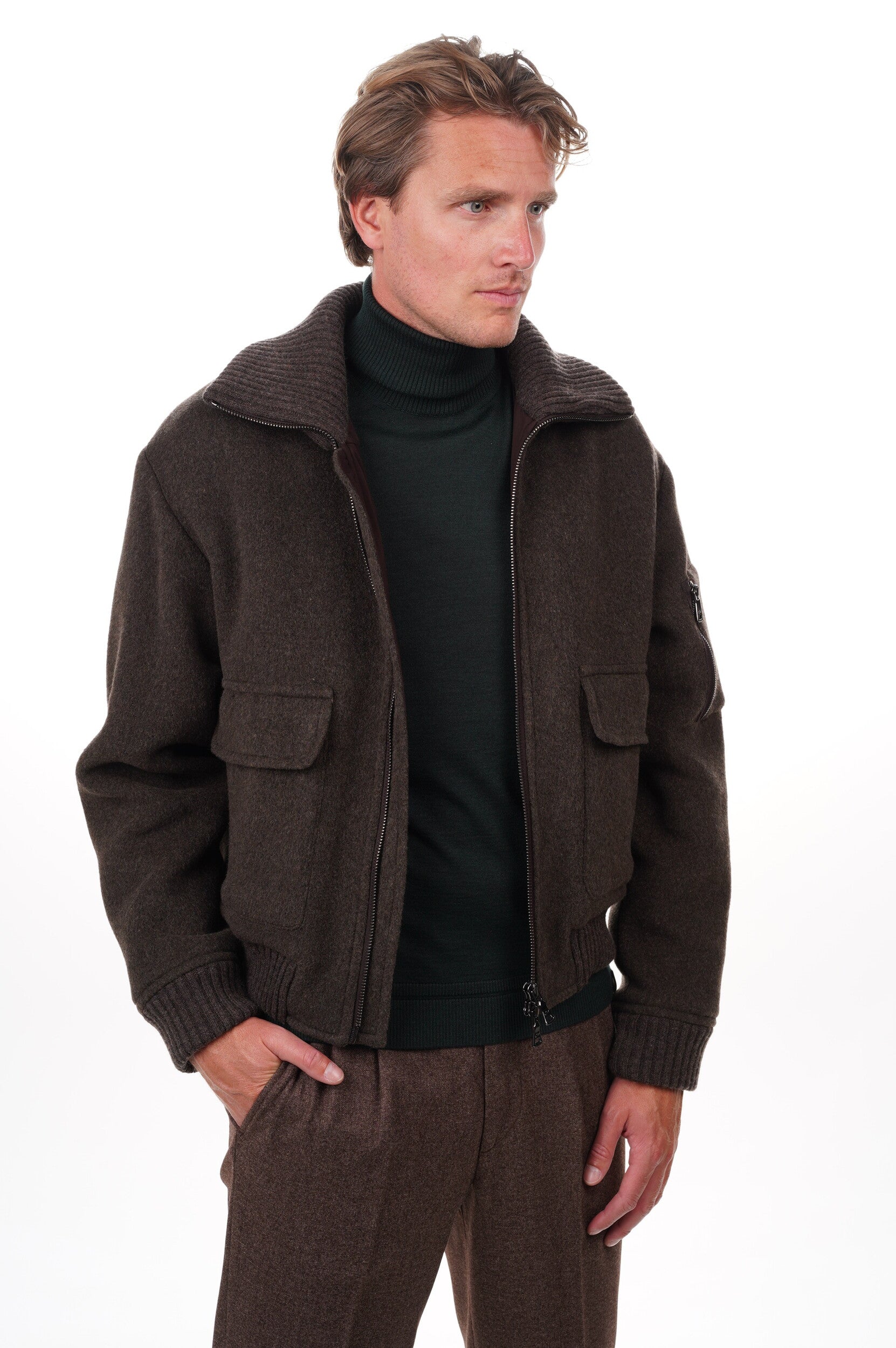 PAUL & SHARK Jack Wool-cashmere blend oversized bomber