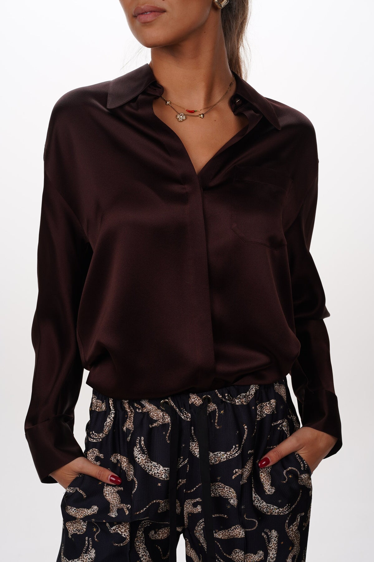 VINCE Blouse DOLMAN SHIRT