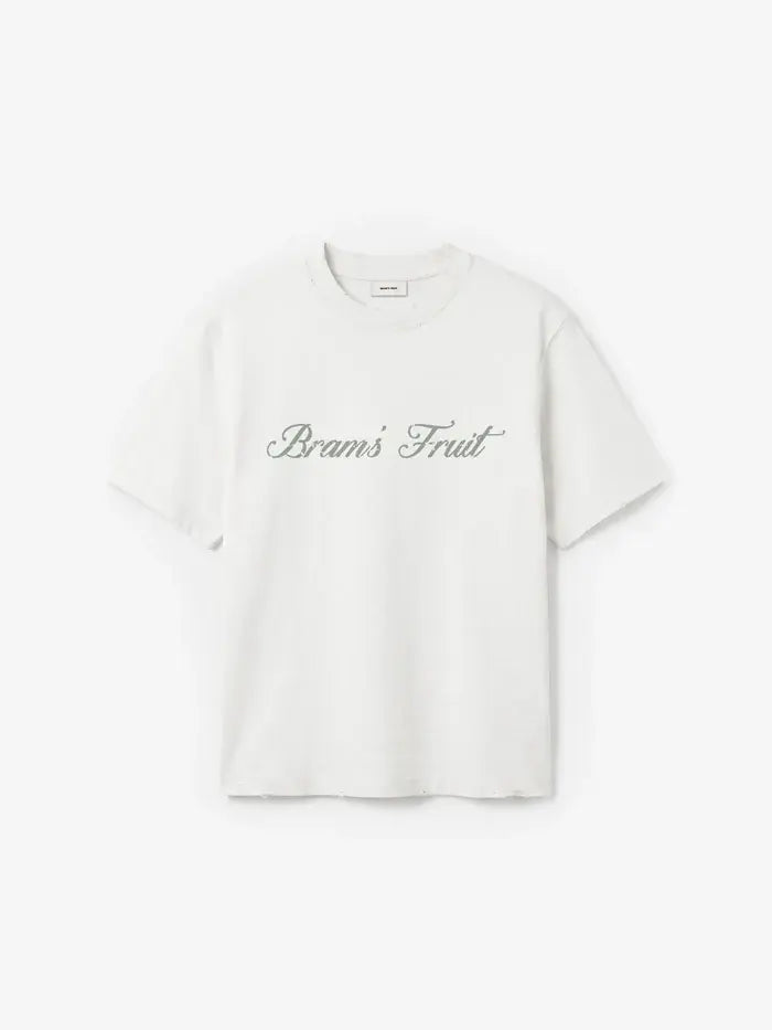 BRAMS FRUIT T Shirt Distressed Script Logo t-shirt