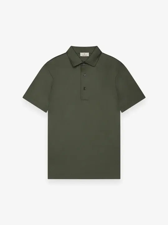VALENZA Polo Supima Polo schiller collar Green