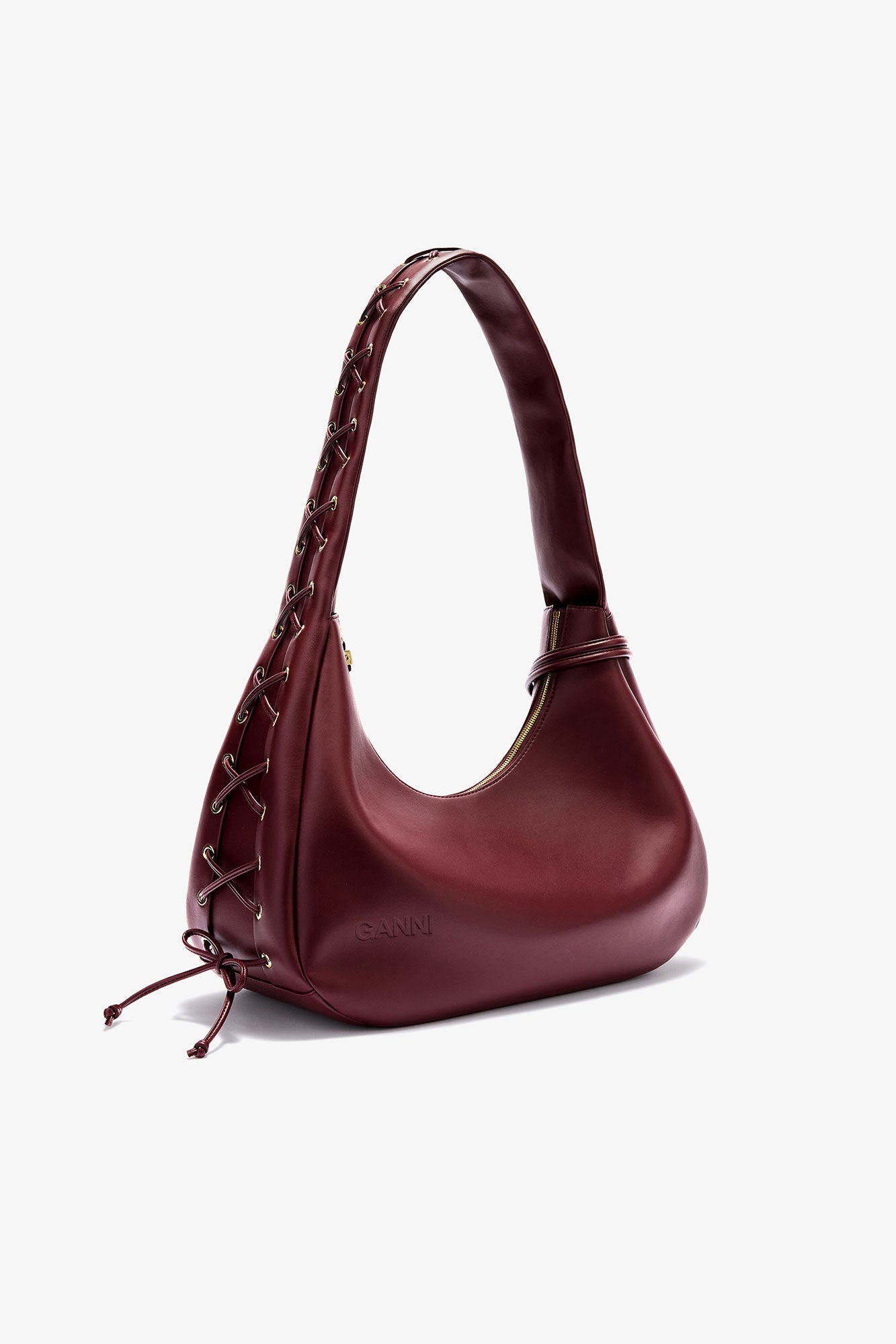 GANNI Bag Hobo medium laces