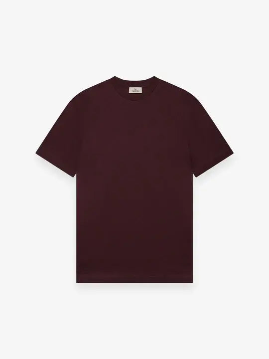 VALENZA T Shirt supima Burgundy Red