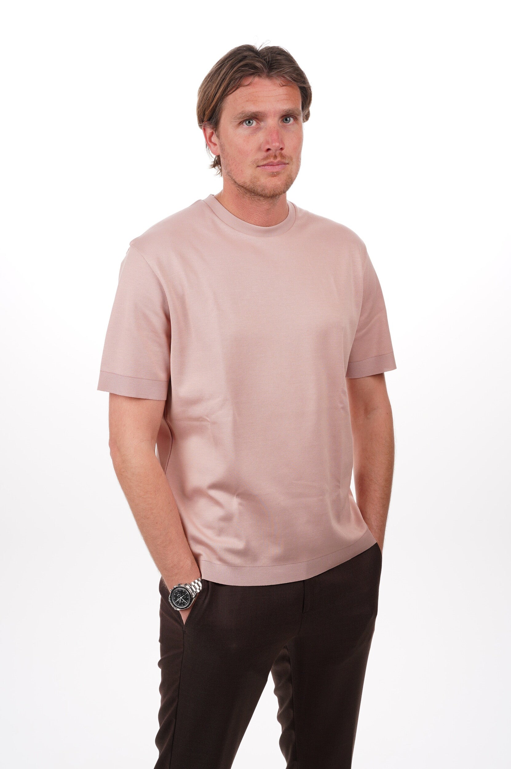 HERNO T Shirt Men's Knitted T-Shirt Cipria