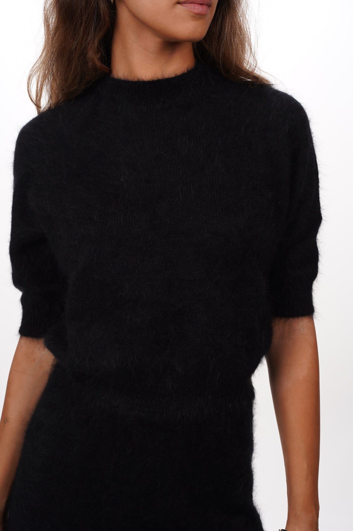 ROBERTO COLLINA Pull GIROCOLLO BOXY MC NERO