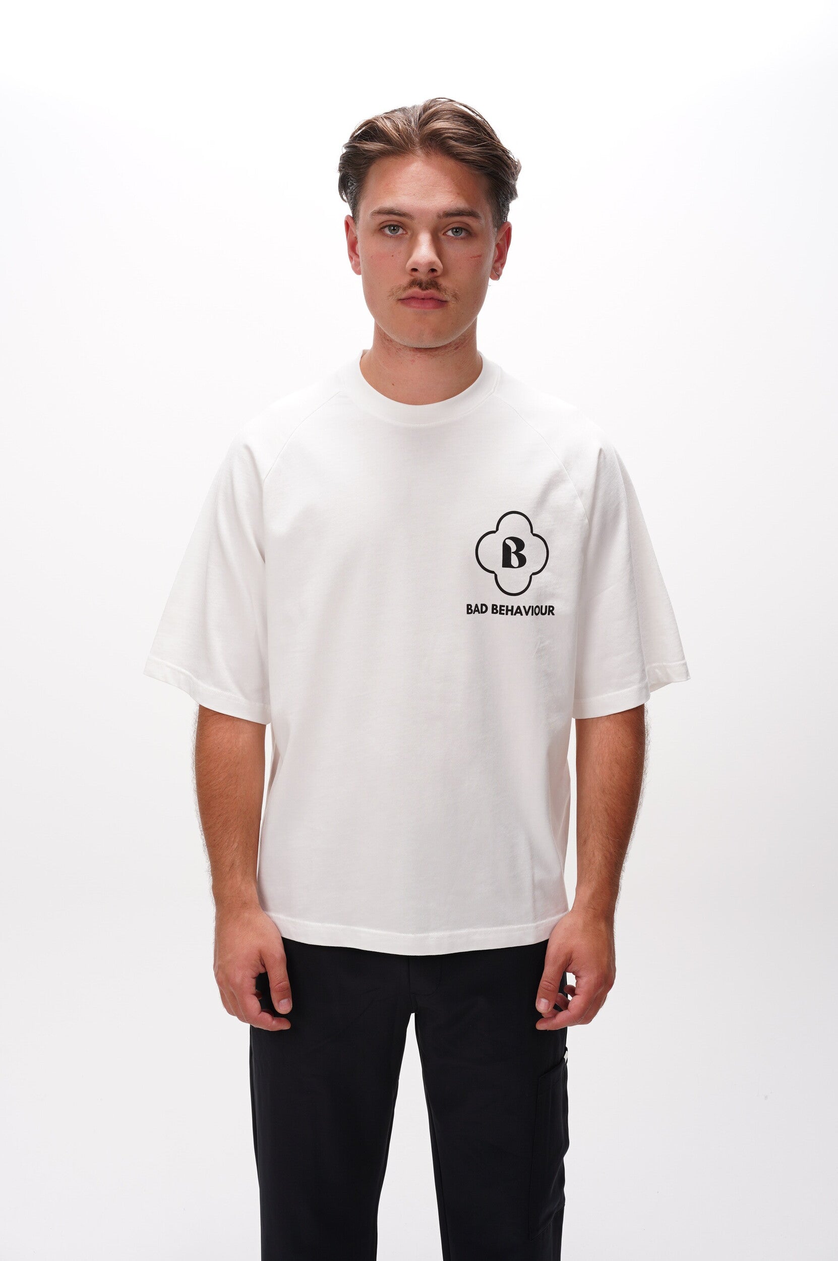 BAD BEHAVIOUR T Shirt Good Girls T-shirt White/Black