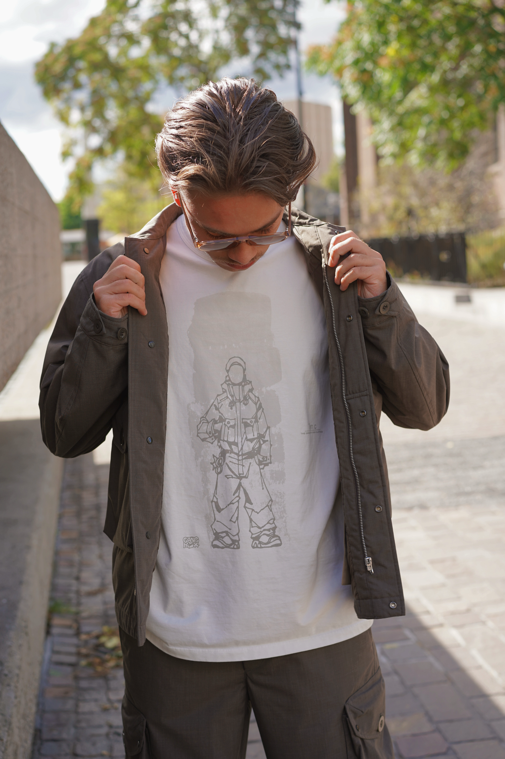 TEN C T Shirt T-SHIRT MANICA CORTA GESSO