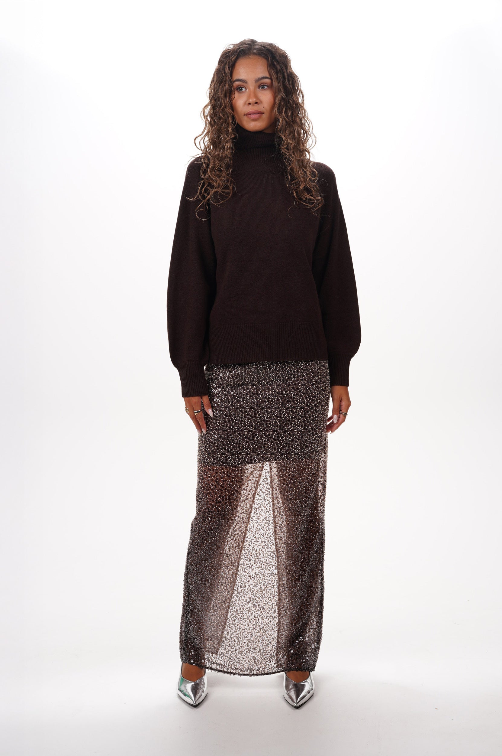 ROTATE Skirt Beaded maxi