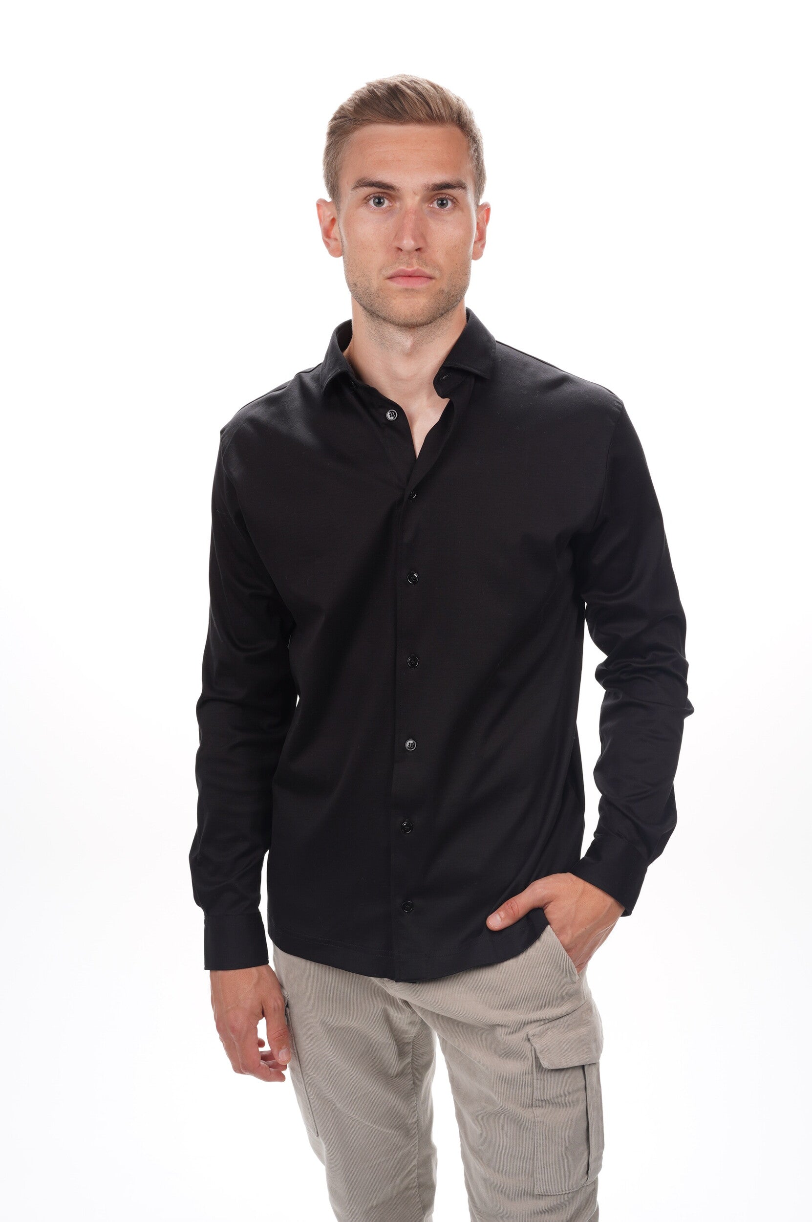 VALENZA Shirt INTERLOCK SUPIMA SHIRT L/S