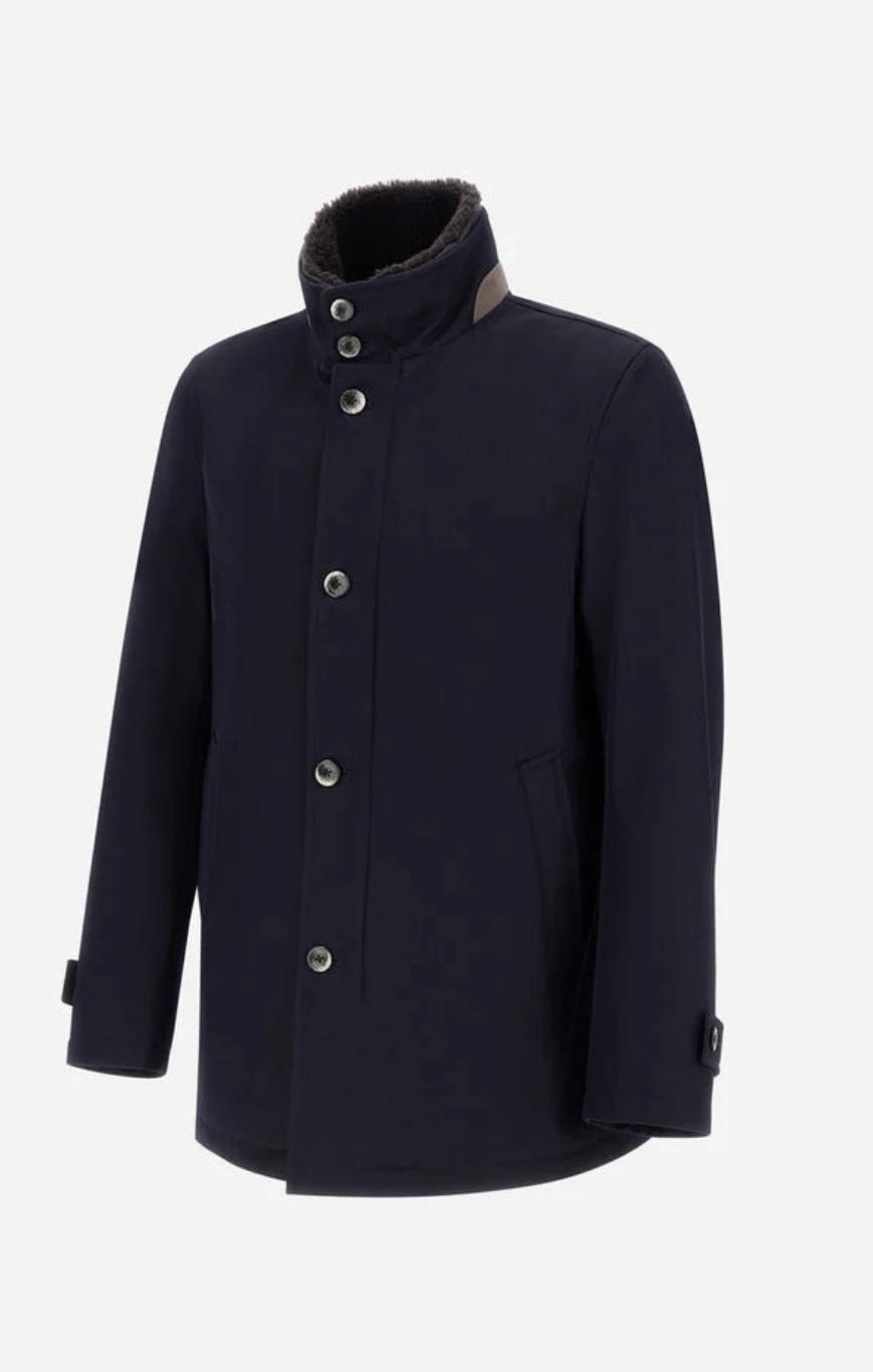 HERNO Coat Carcoat Con Collo in Montoncin