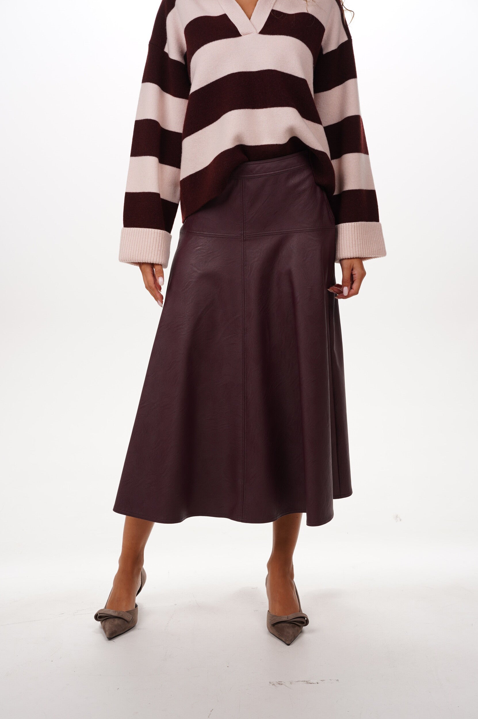 FORTE FORTE Skirt Eco leather mini 