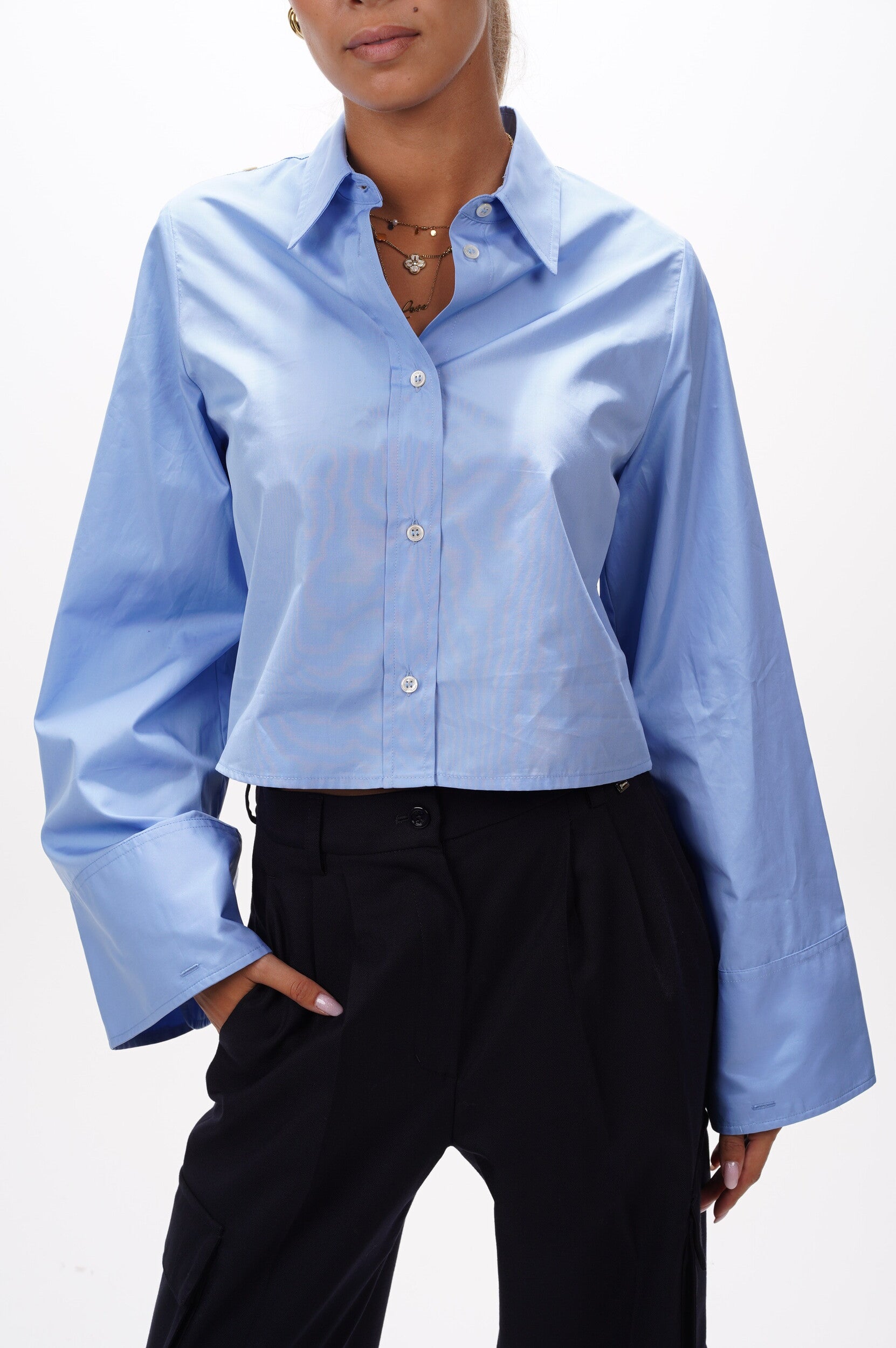 ERIKA CAVALLINI Blouse WJ02 L64 CLOUD