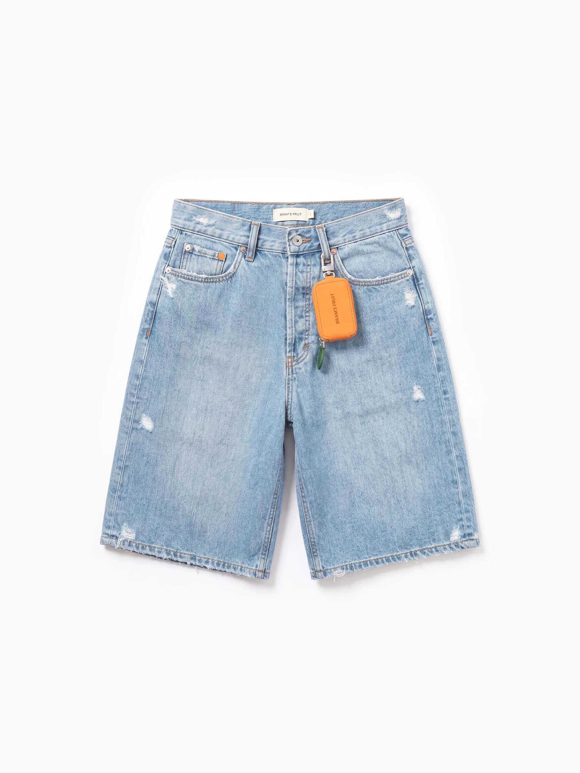 BRAMS FRUIT Shorts Denim Shorts Washed Indigo
