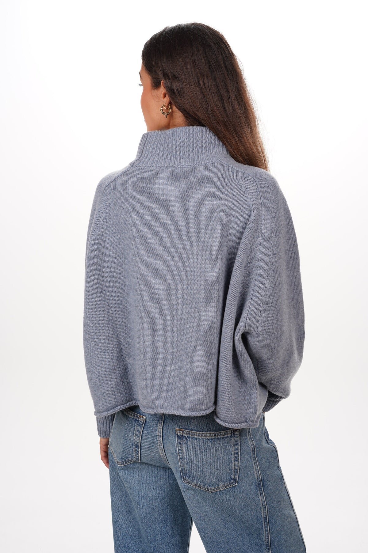 ROBERTO COLLINA Pull DOLCEVITA ML OVER CROPPED MERINGA