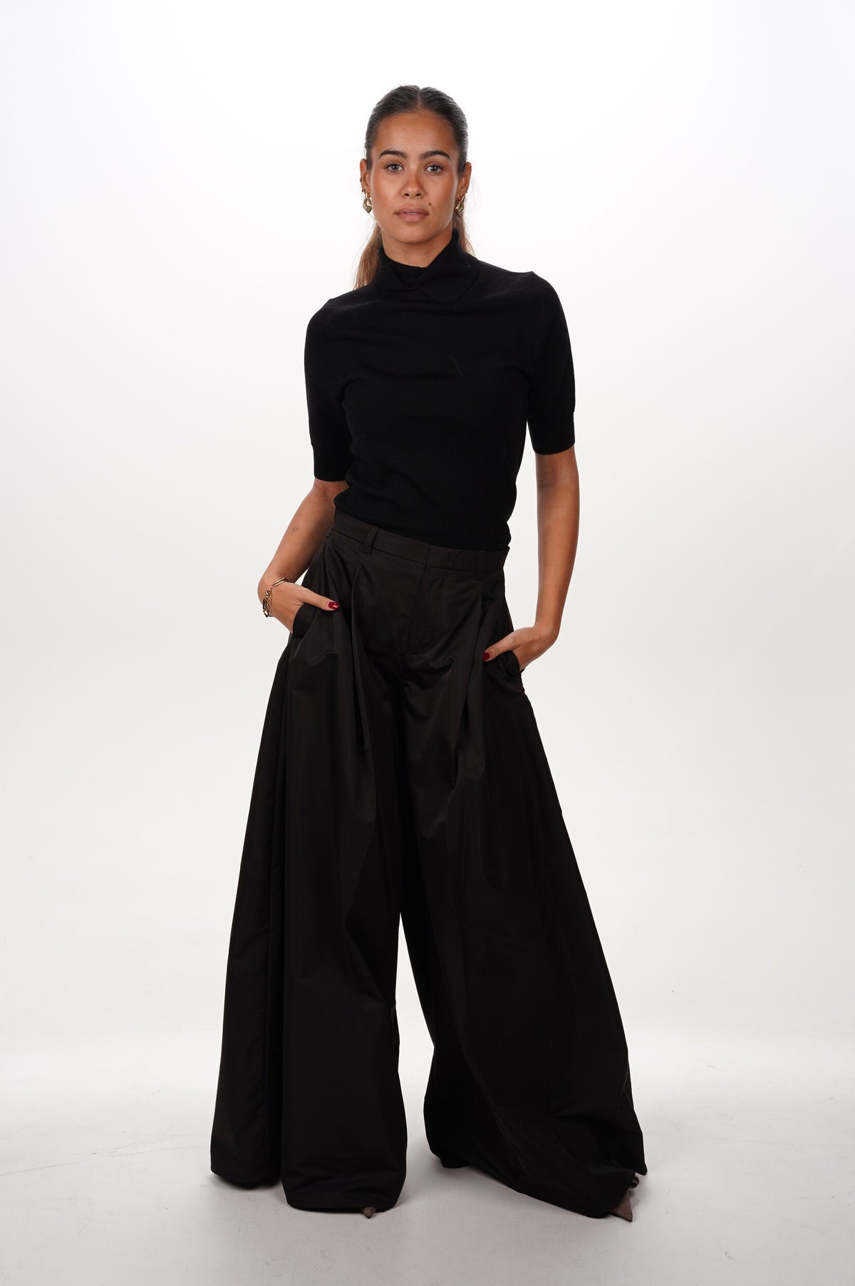 VINCE Trousers HIGH WAISTED EVENING PANT