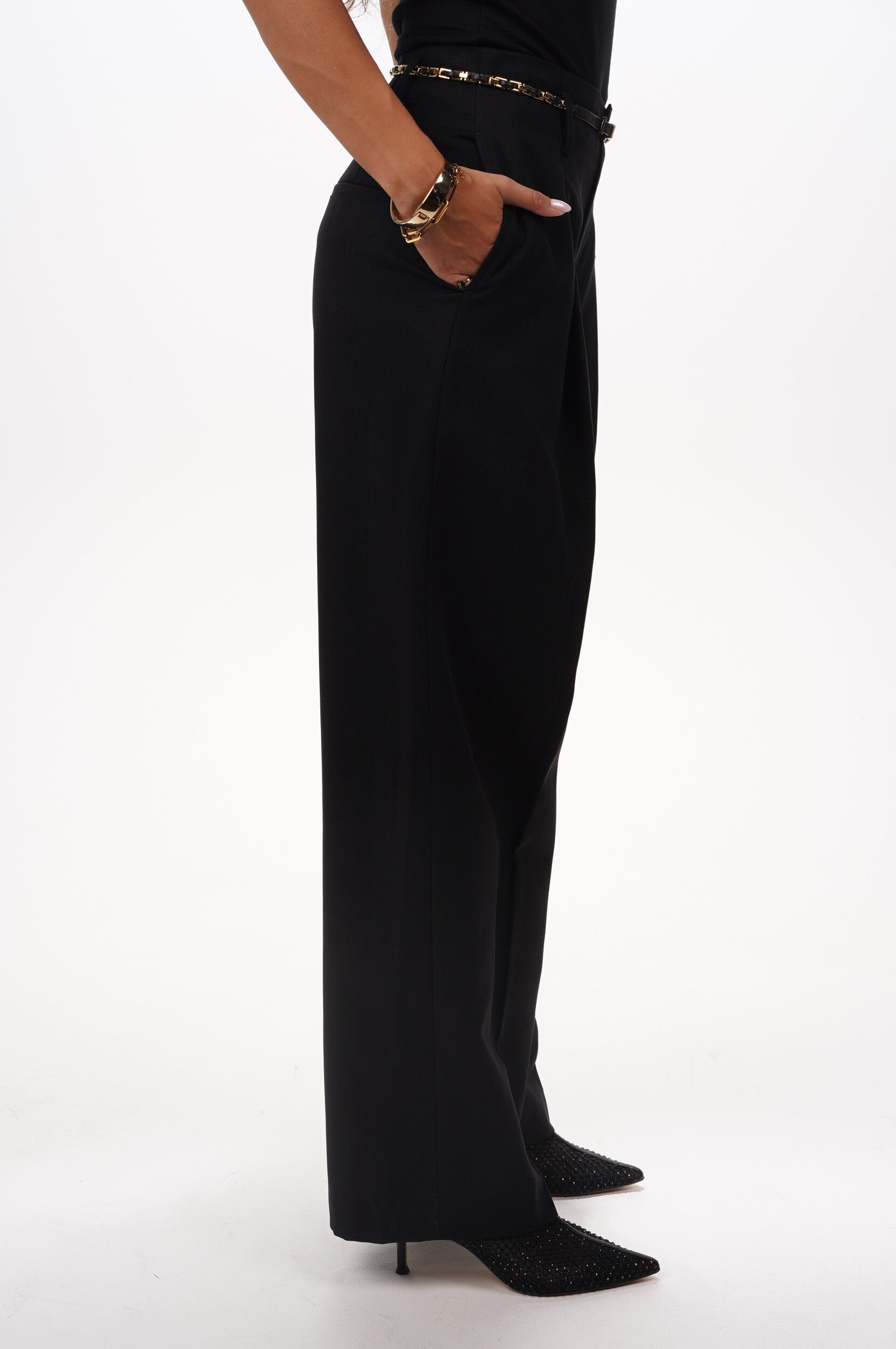 VINCE Trousers High waist pleated trouser