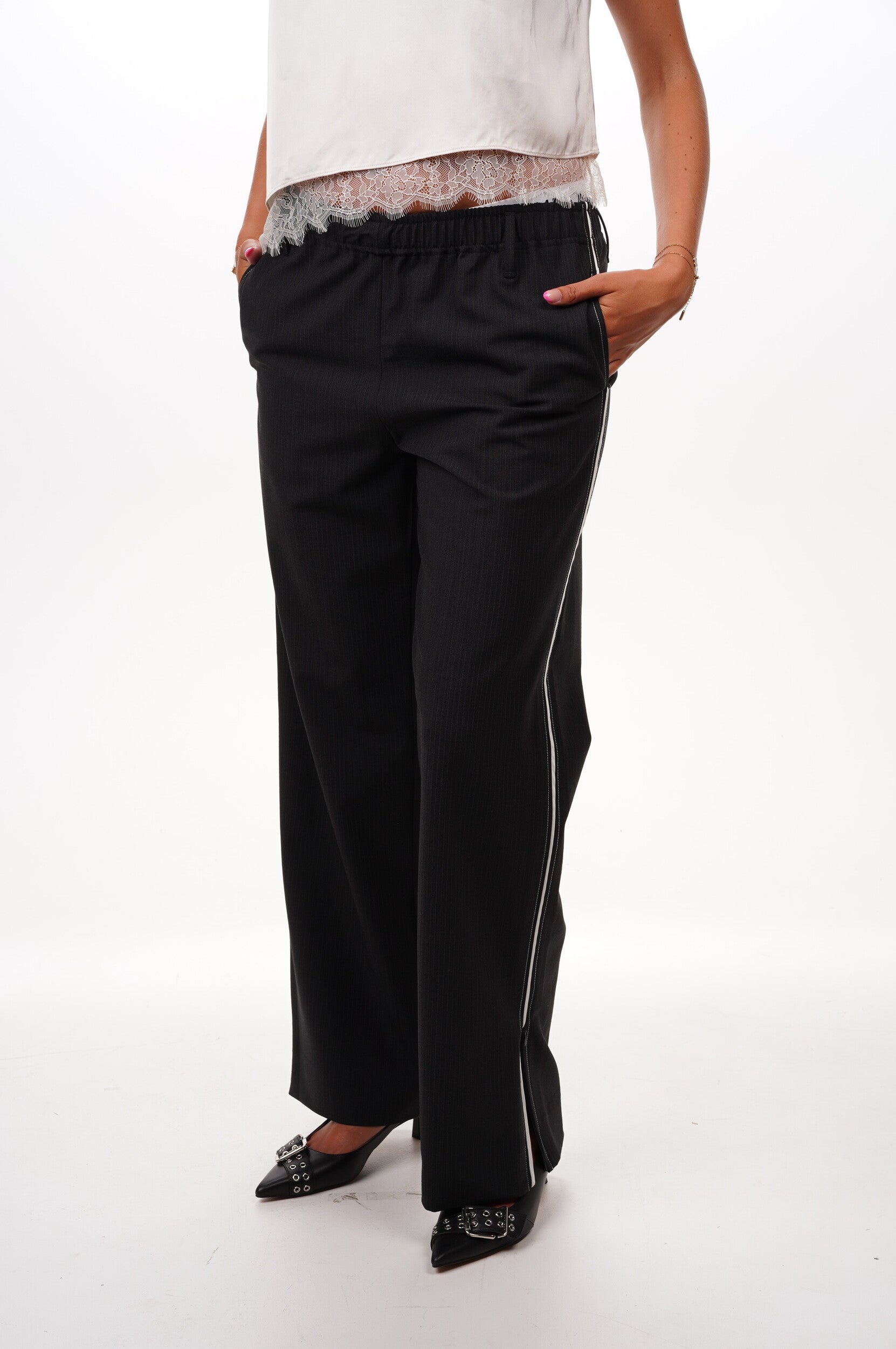 HERSKIND Trousers Davi mid waist