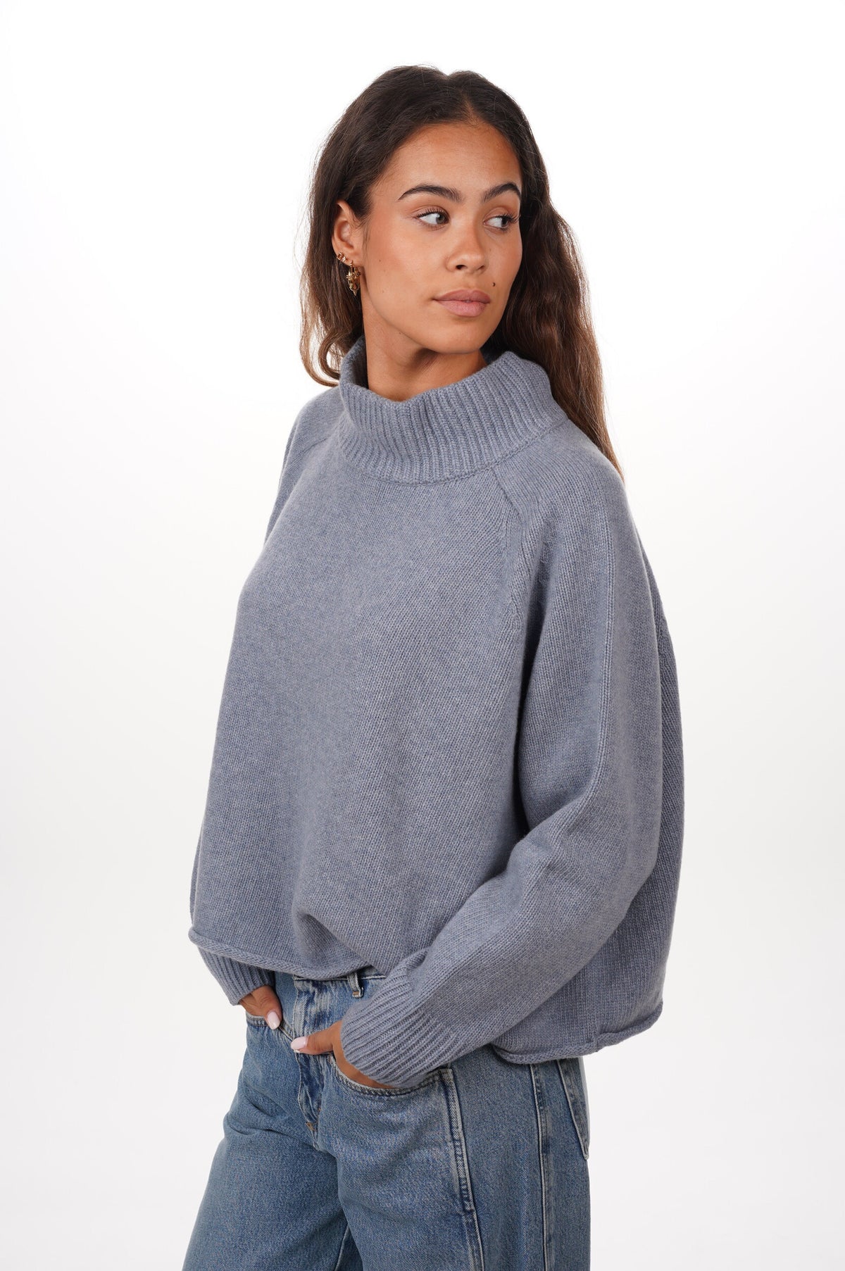 ROBERTO COLLINA Pull DOLCEVITA ML OVER CROPPED MERINGA