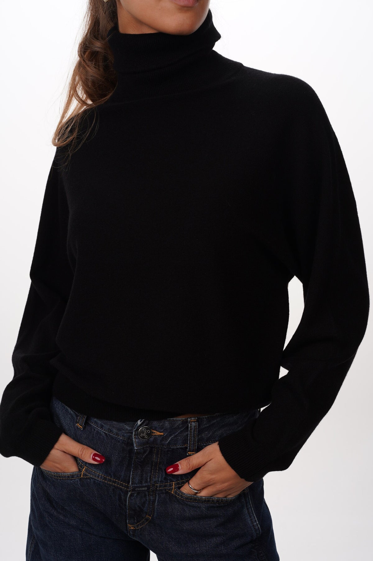 VINCE Pull DOLMAN TURTLENECK